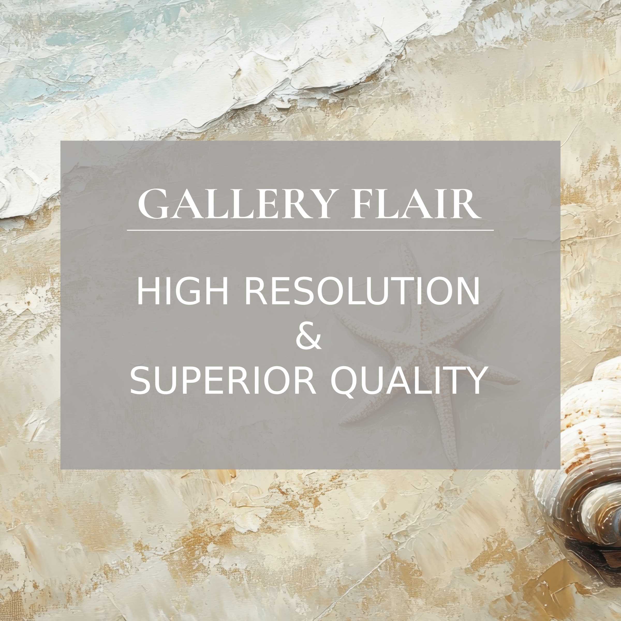 Coastal printable art capturing serene ocean hues and textured seashells, enriching modern interiors with calming elegance
