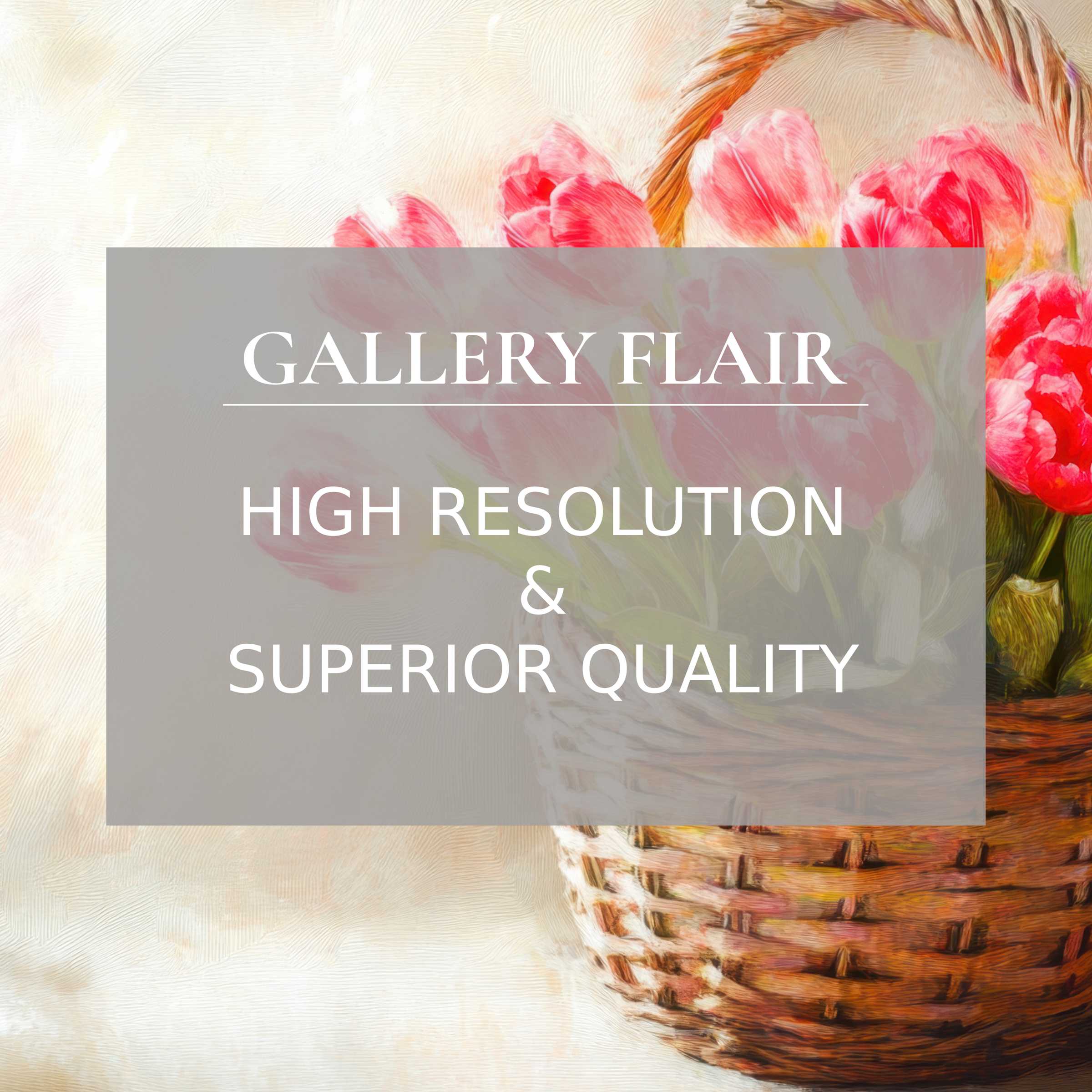 Easter printable art featuring radiant pink tulips in a finely detailed woven basket, evoking a calming, fresh spring ambiance that elevates modern interiors with premium, high-resolution charm