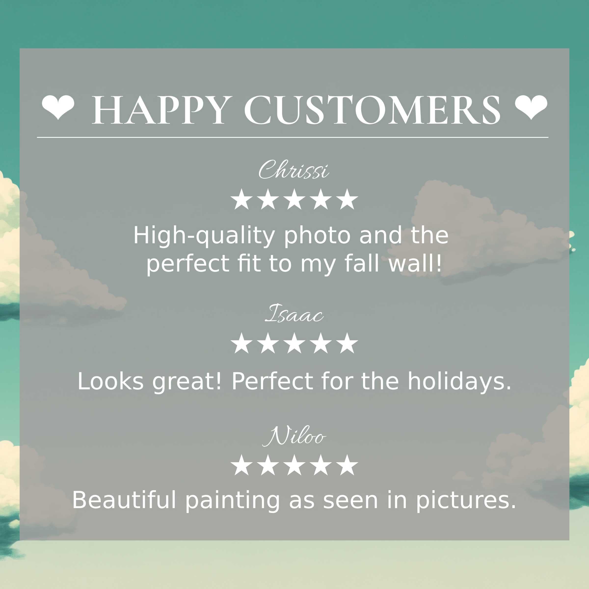 Minimalist art for Frame TV with abstract sky background, fostering trust with happy customer reviews and refined style appeal