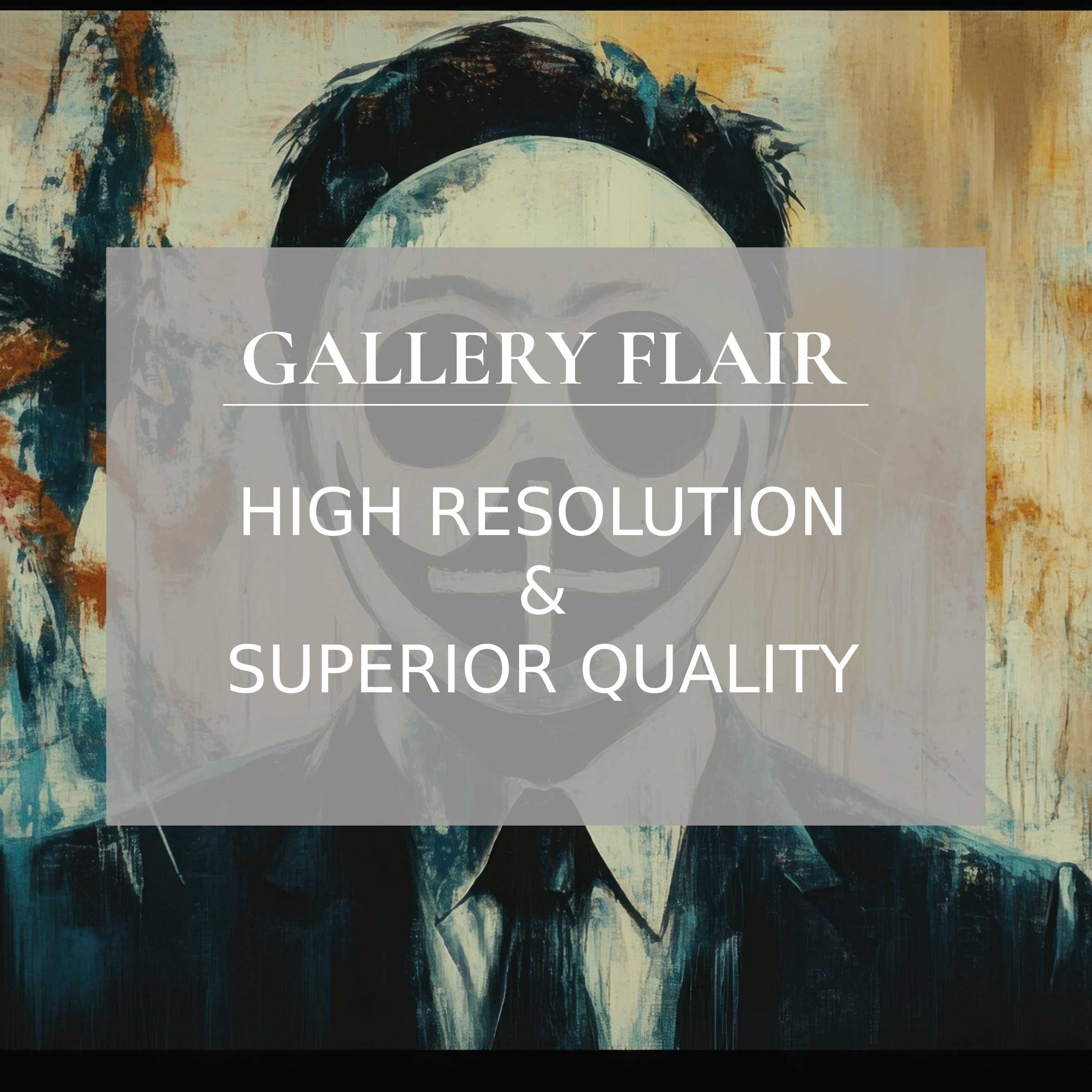 Bold street art printable art featuring a mysterious, masked figure in rich, textured detail, enhancing modern interiors