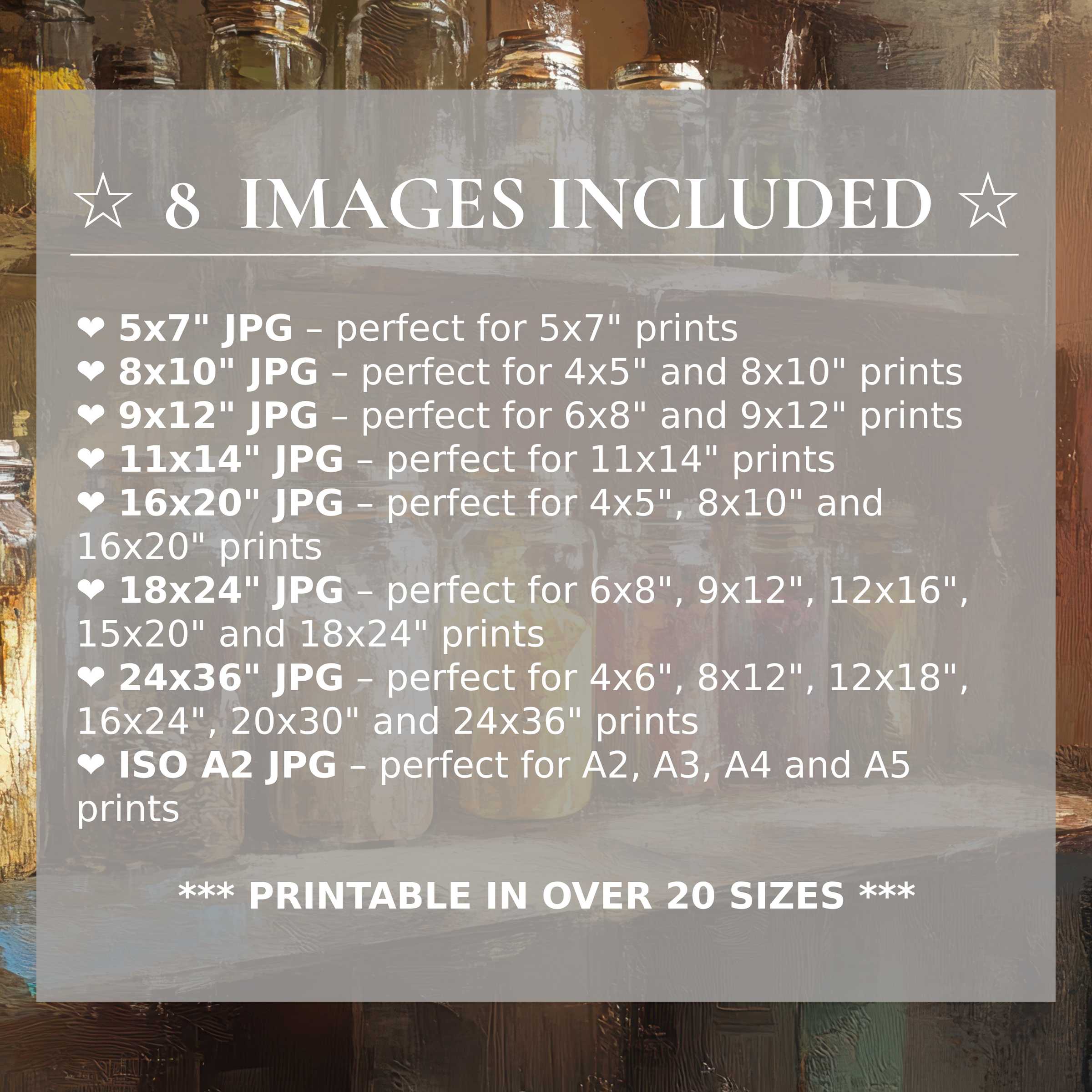 Farmhouse digital print in warm amber and rustic browns, offering radiant charm in 8 high-quality sizes to elevate modern interiors
