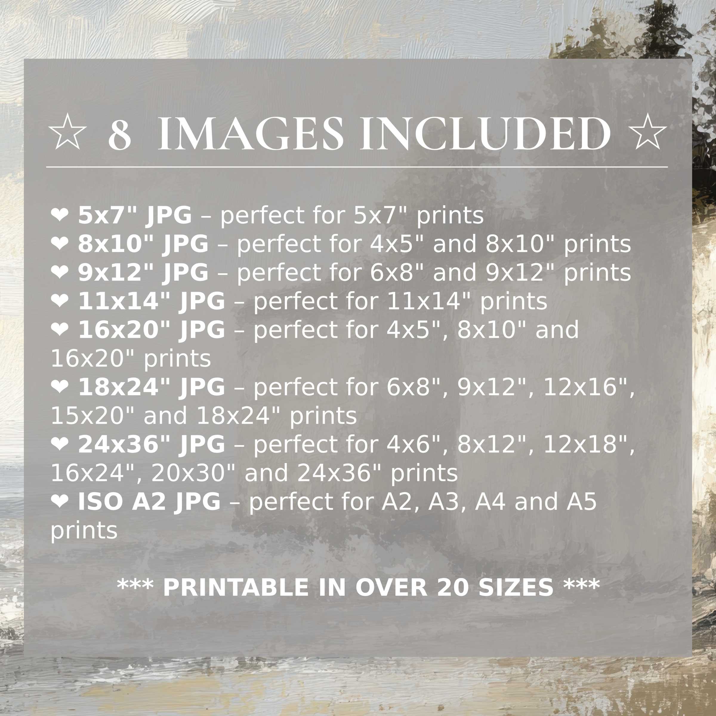 Coastal digital print in radiant blues and calming neutrals, elevating modern interiors with 8 high-quality sizes included