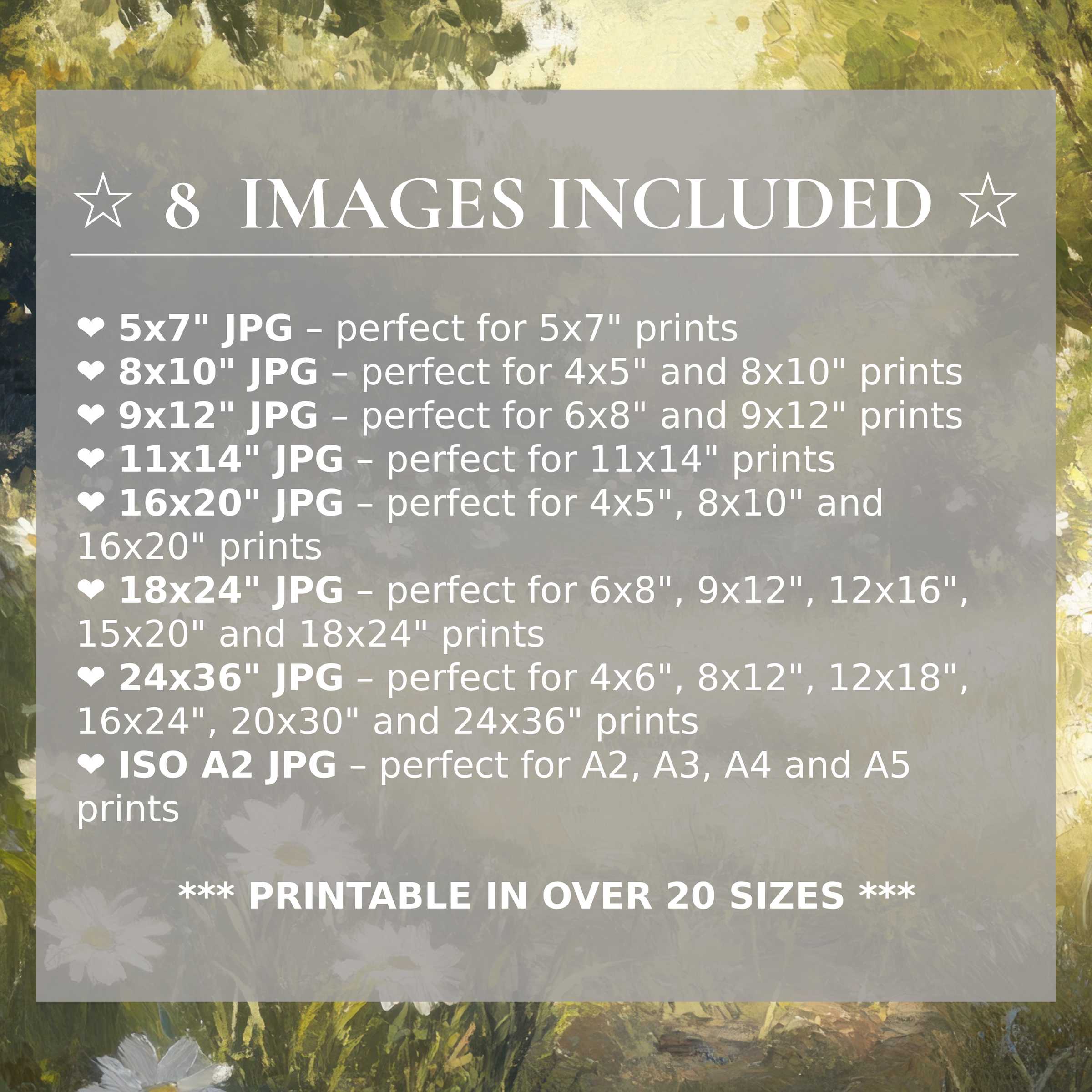 Radiant summer digital print blending lush greens and soft creams, offered in 8 high-quality sizes to elevate modern interiors with timeless style and versatile elegance