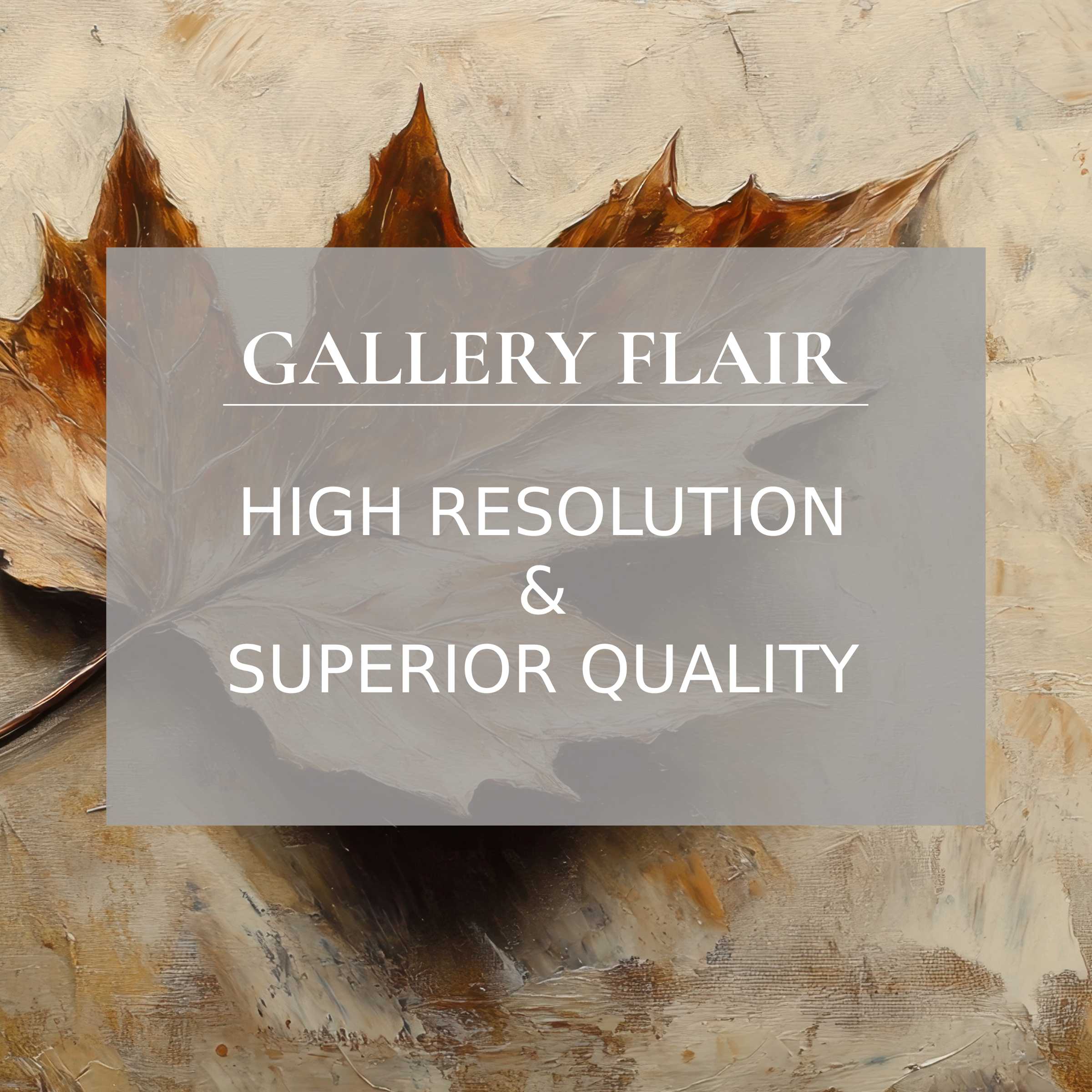 Elegant botanical Frame TV picture featuring autumn leaf motifs in high-resolution with refined textures and clarity