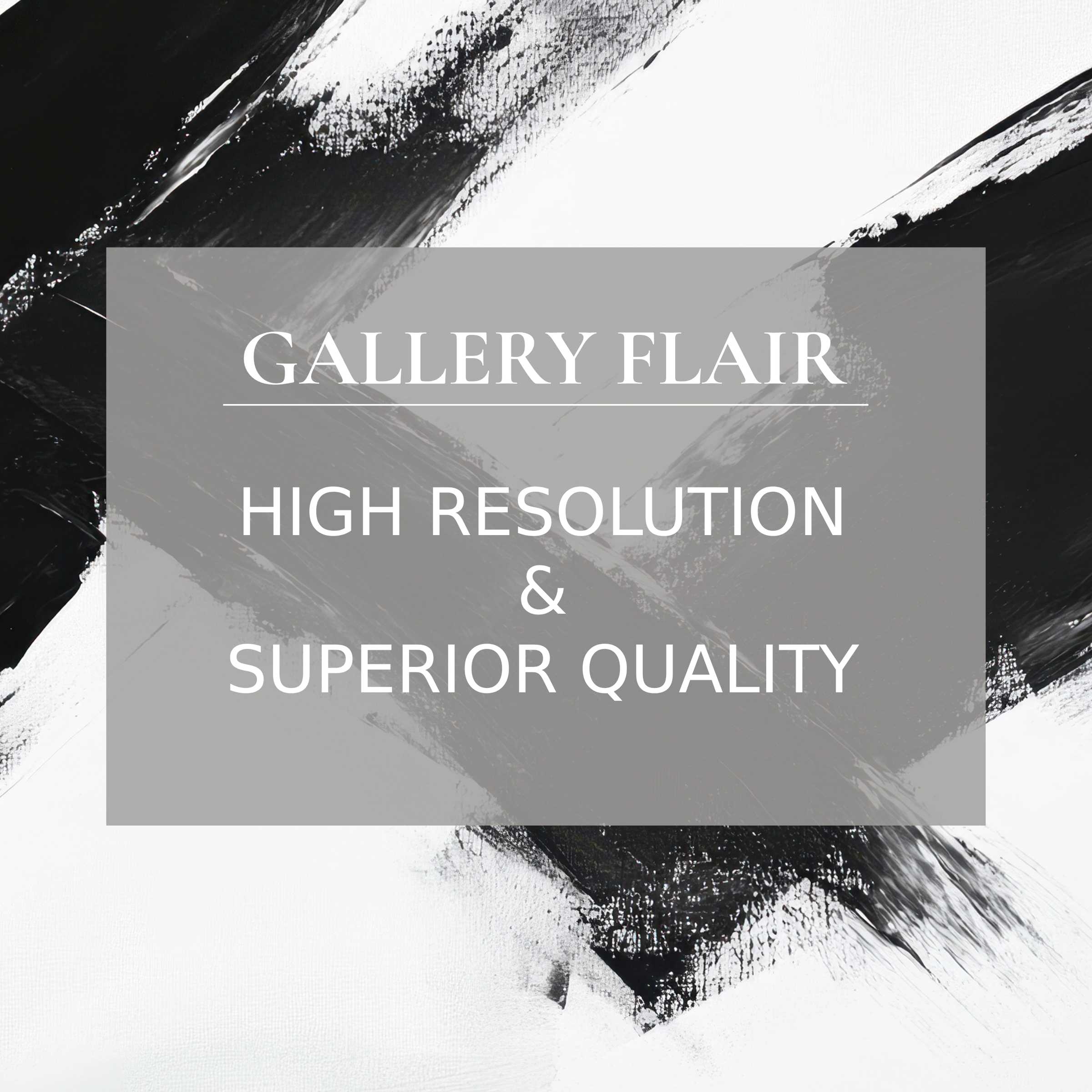 Elegant black and white brushstrokes define this high-resolution abstract Frame TV picture with crisp visual clarity