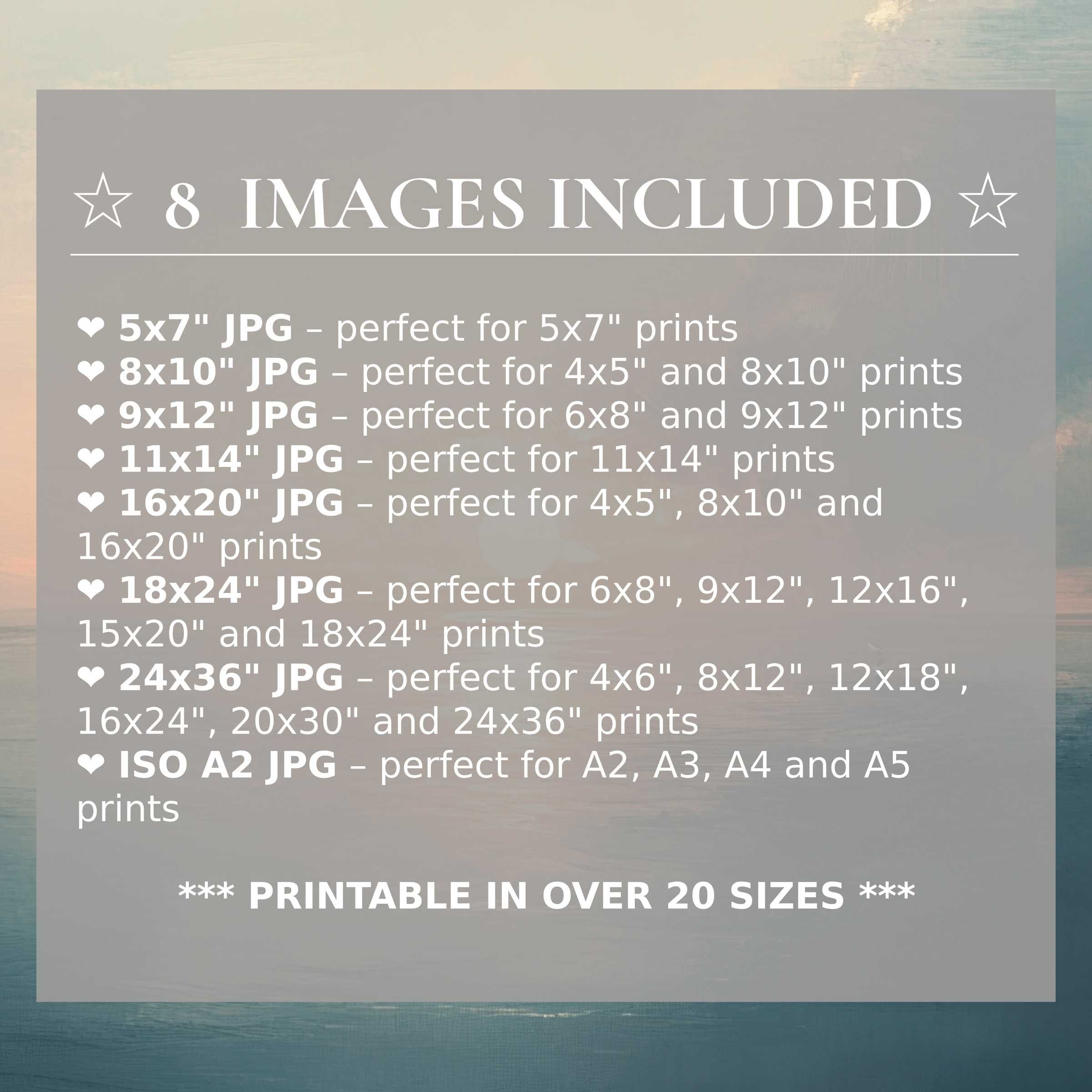 Summer digital print in radiant sky blues and soft peach hues, offered in 8 high-quality sizes for versatile modern interiors