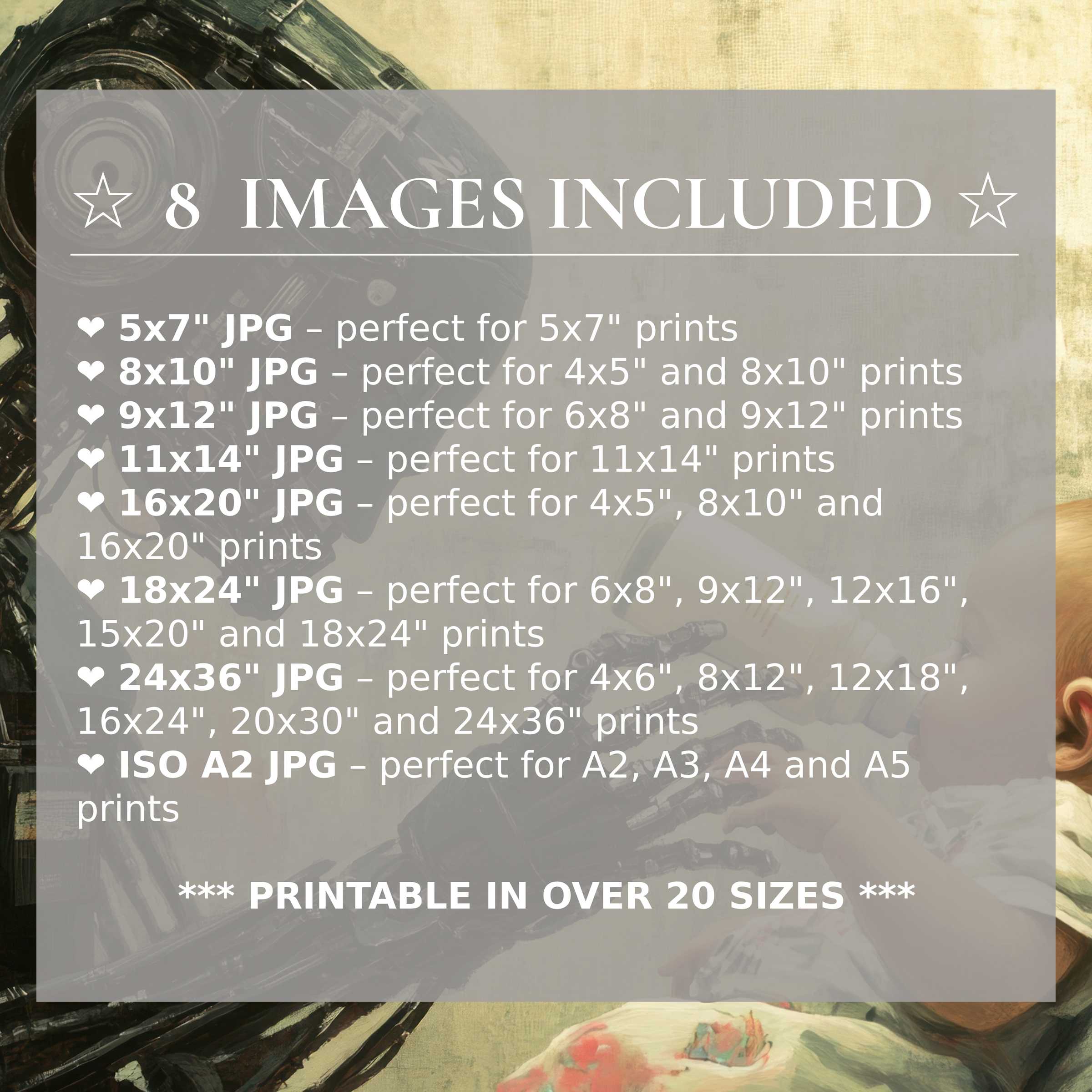 Radiant tree digital print in warm golds and deep purples, delivering calming elegance; includes 8 high-res sizes for versatile modern decor