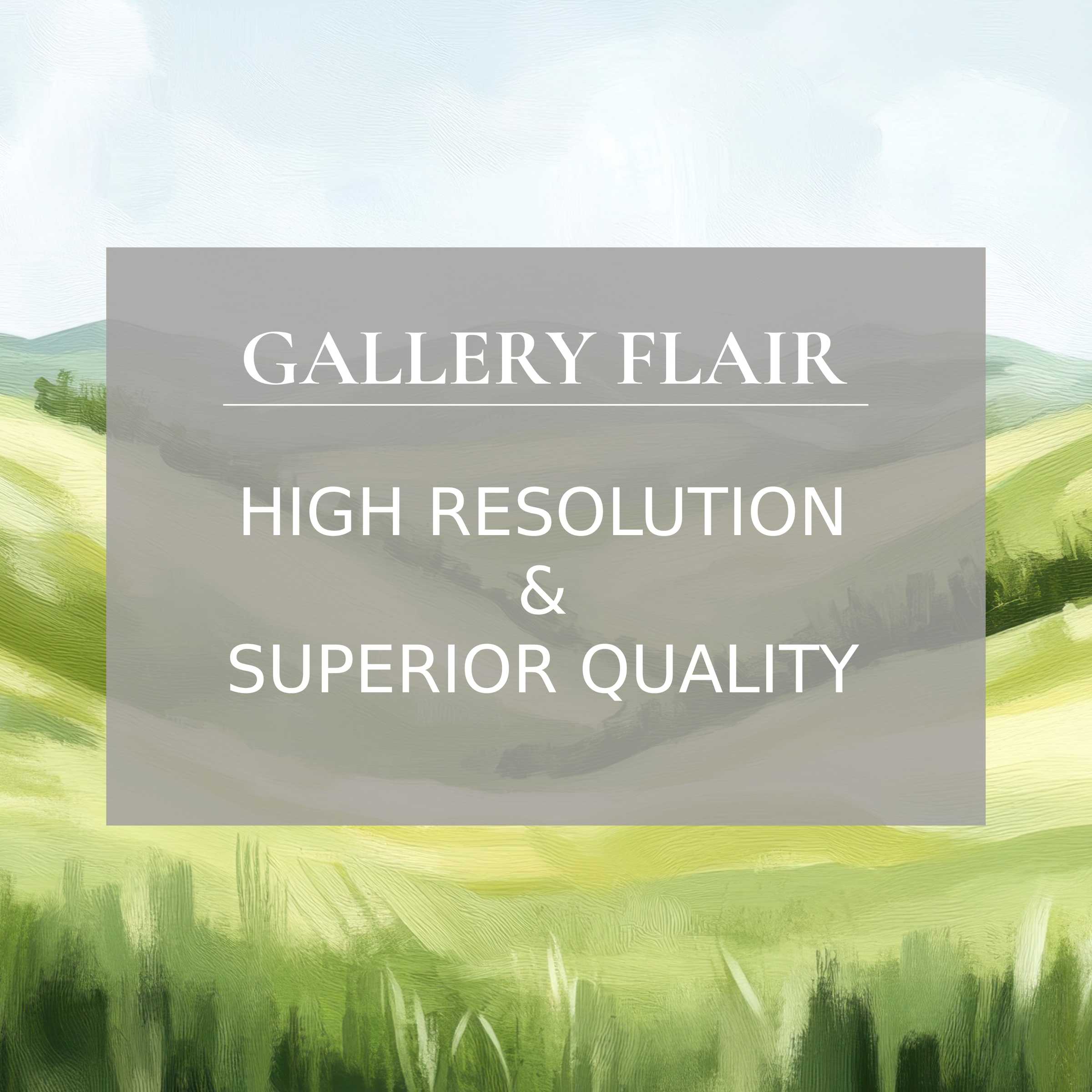 Radiant summer printable art capturing lush green hills with exquisite brushwork, enriching modern interiors with calming elegance