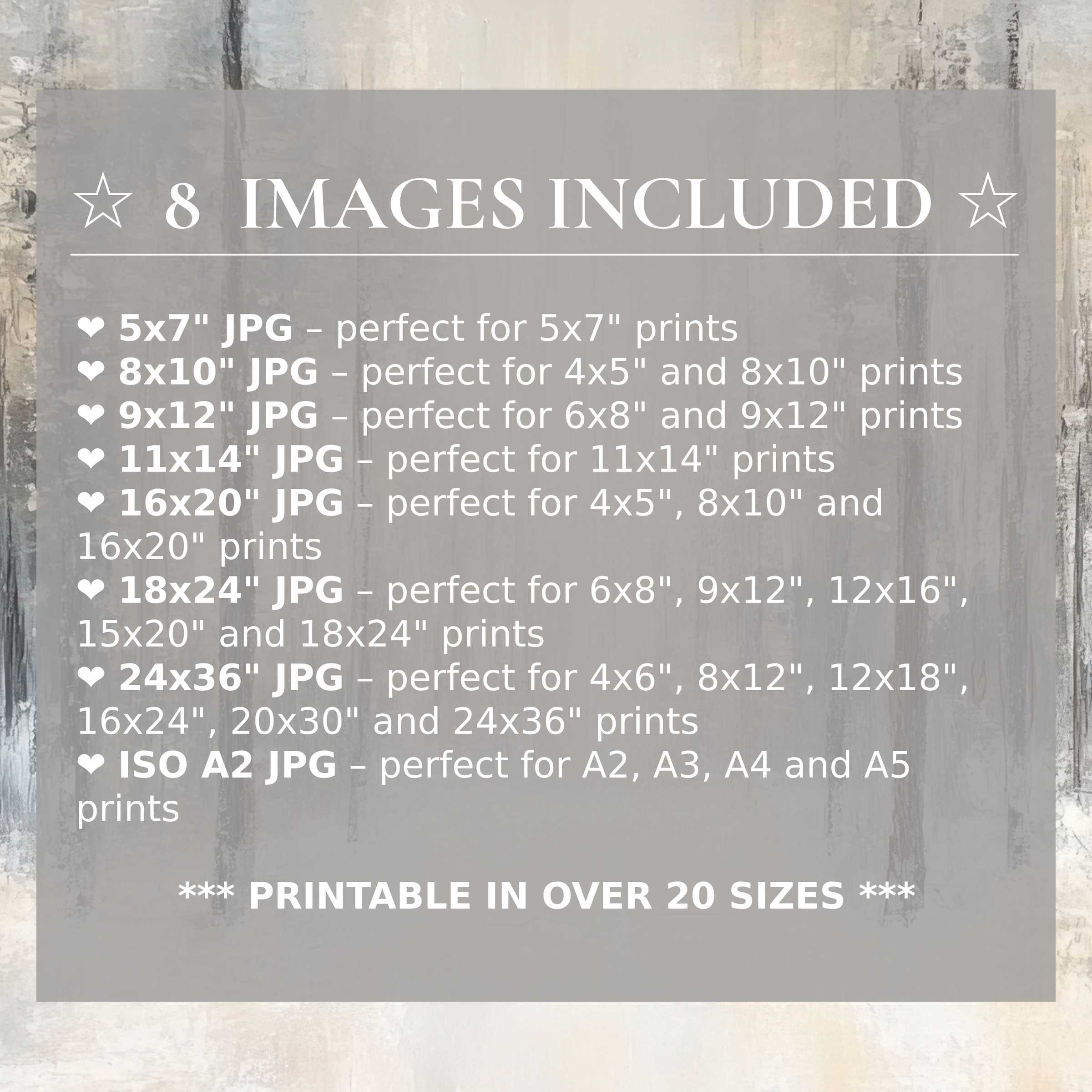 Winter digital print with radiant icy blues and soft grays, available in 8 high-quality sizes for versatile, stylish modern interiors