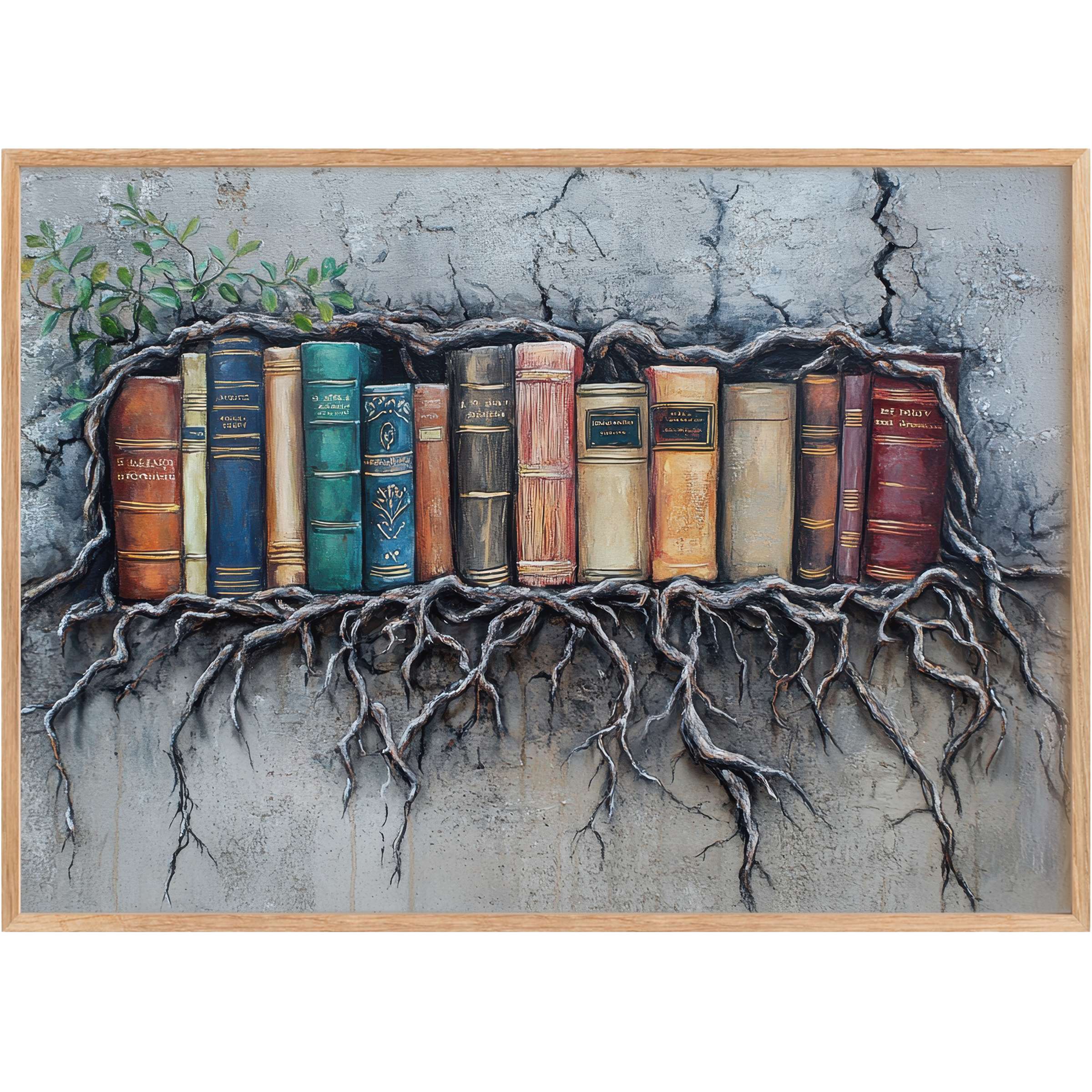 Timeless street art printable wall art with rich earth tones and deep roots, evoking wisdom and grounded elegance