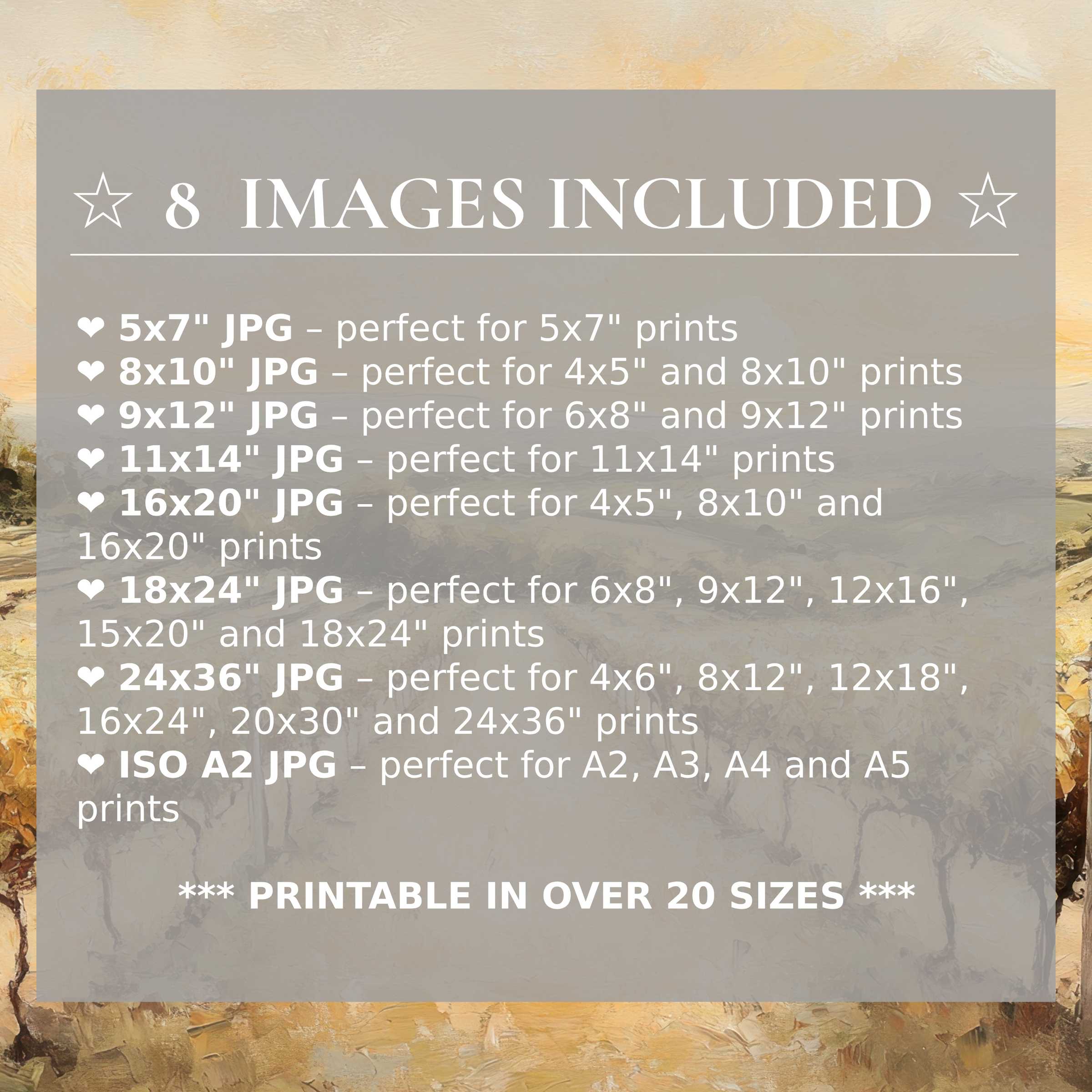 Radiant summer digital print with golden hues and soft pastels, elevating modern interiors with style and 8 high-quality sizes included