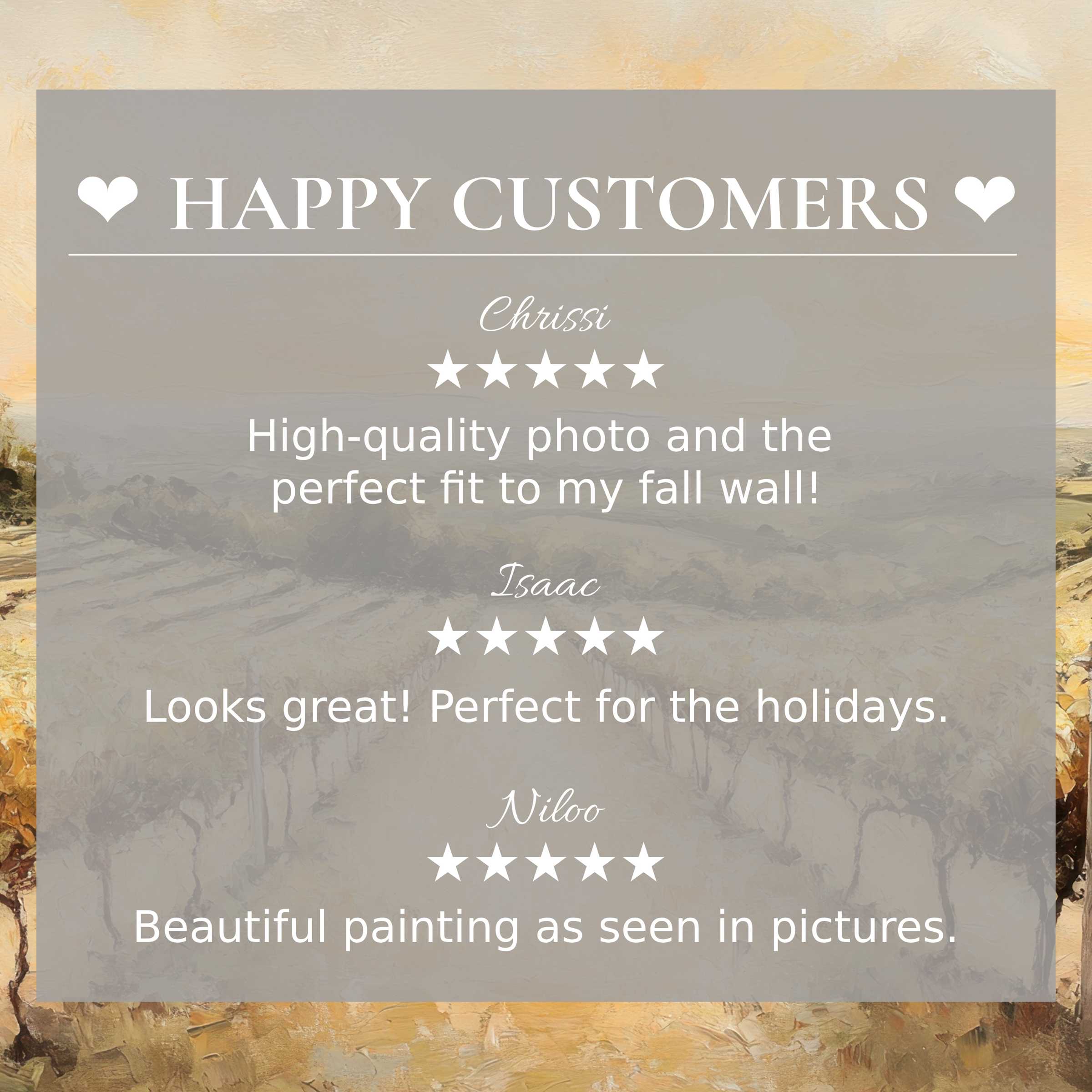 Elegant summer art for Frame TV with abstract sunset tones and happy customer reviews that inspire trust and style