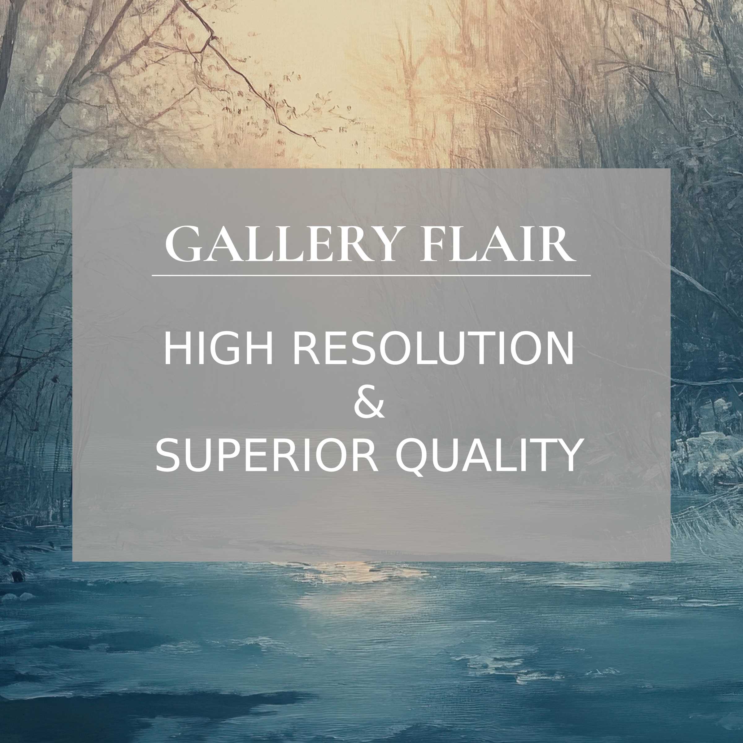 Elegant winter Frame TV picture with refined brushwork, high resolution, and outstanding visual clarity for modern decor