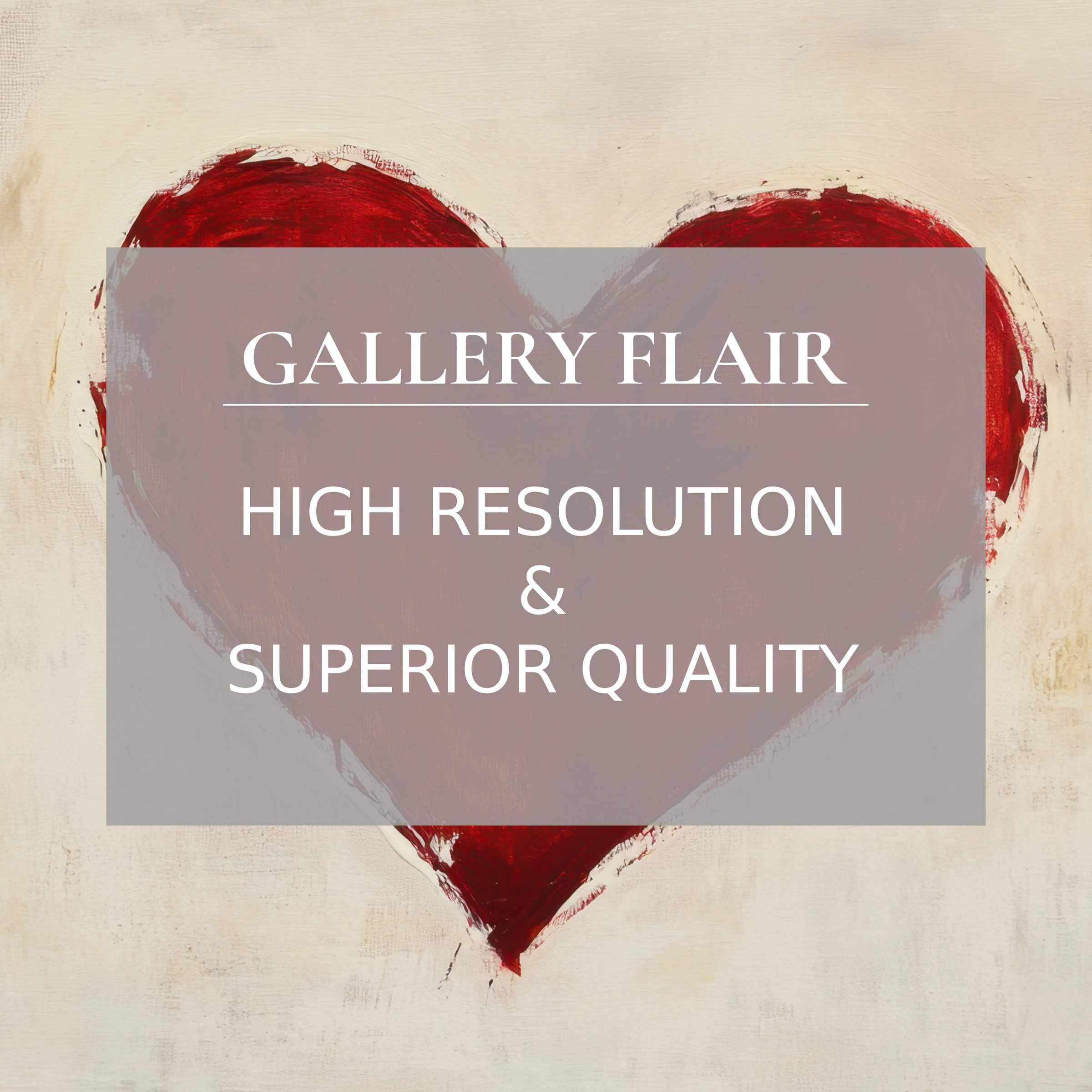Elegant red heart artwork with refined brushstrokes and clarity, a minimalist Frame TV picture for modern decor