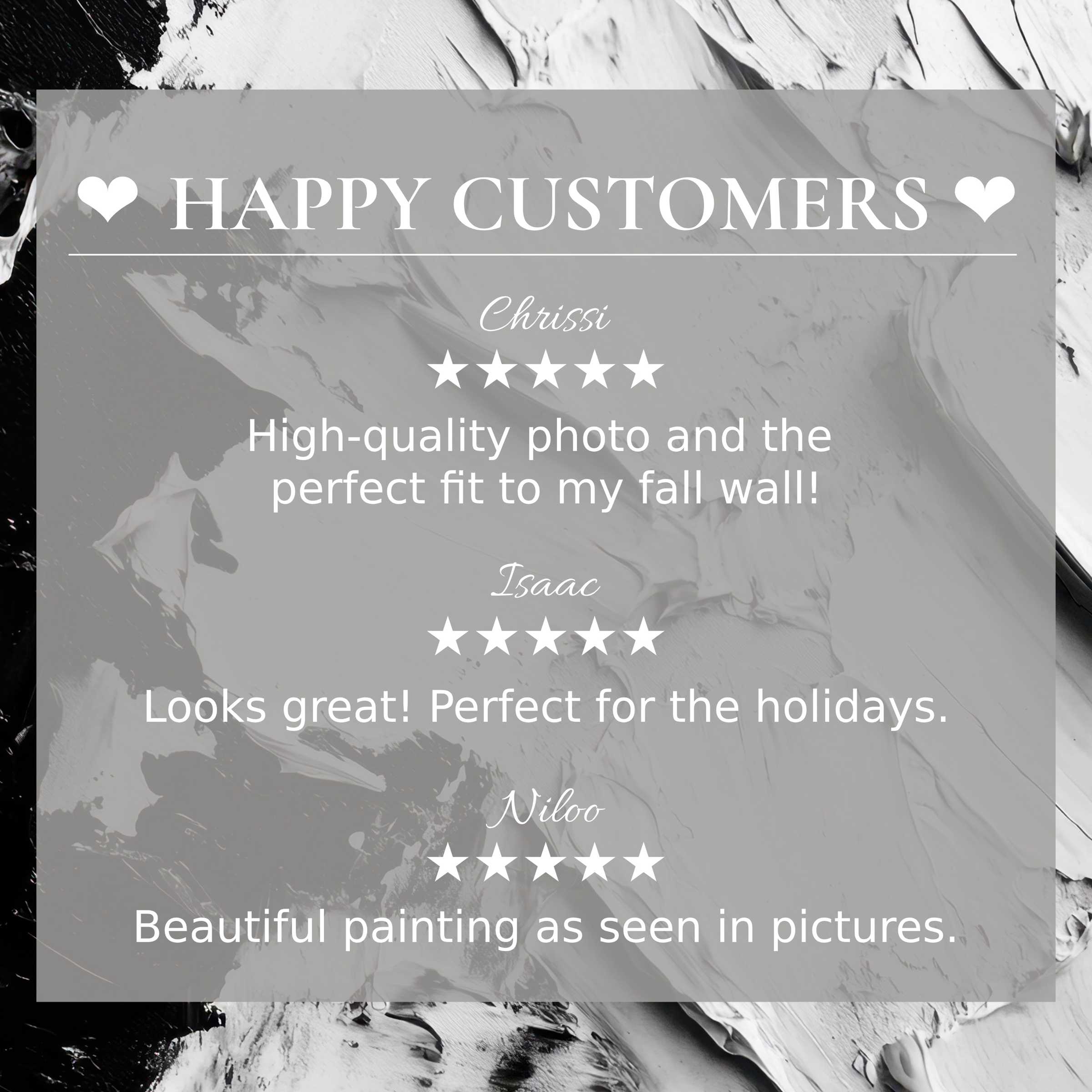 Refined abstract art for Frame TV with monochrome texture; happy customer reviews enhance trust and showcase elegance