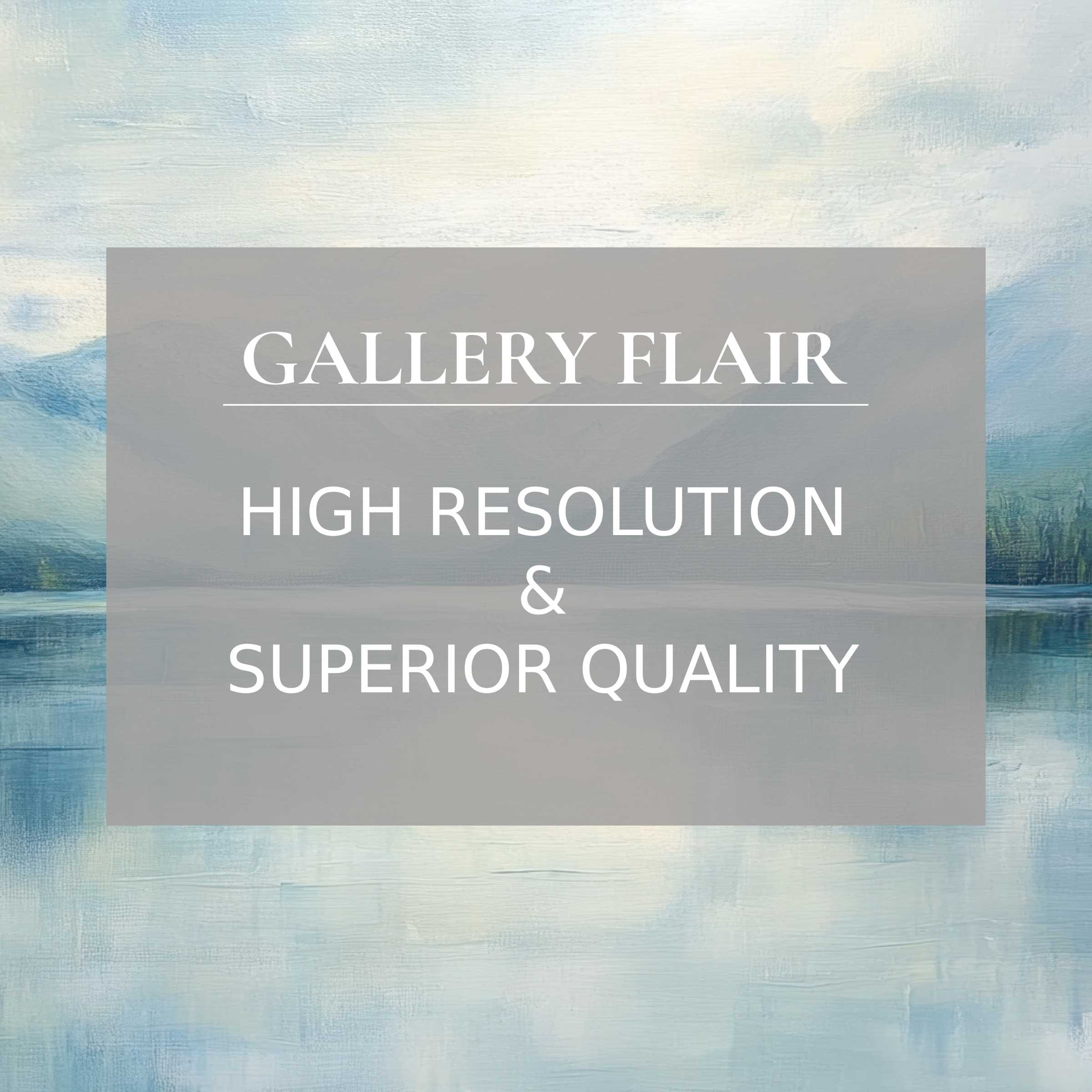 Elegant, high-resolution landscape Frame TV picture with soft brushstrokes and serene color palette ensures visual clarity and refined decor