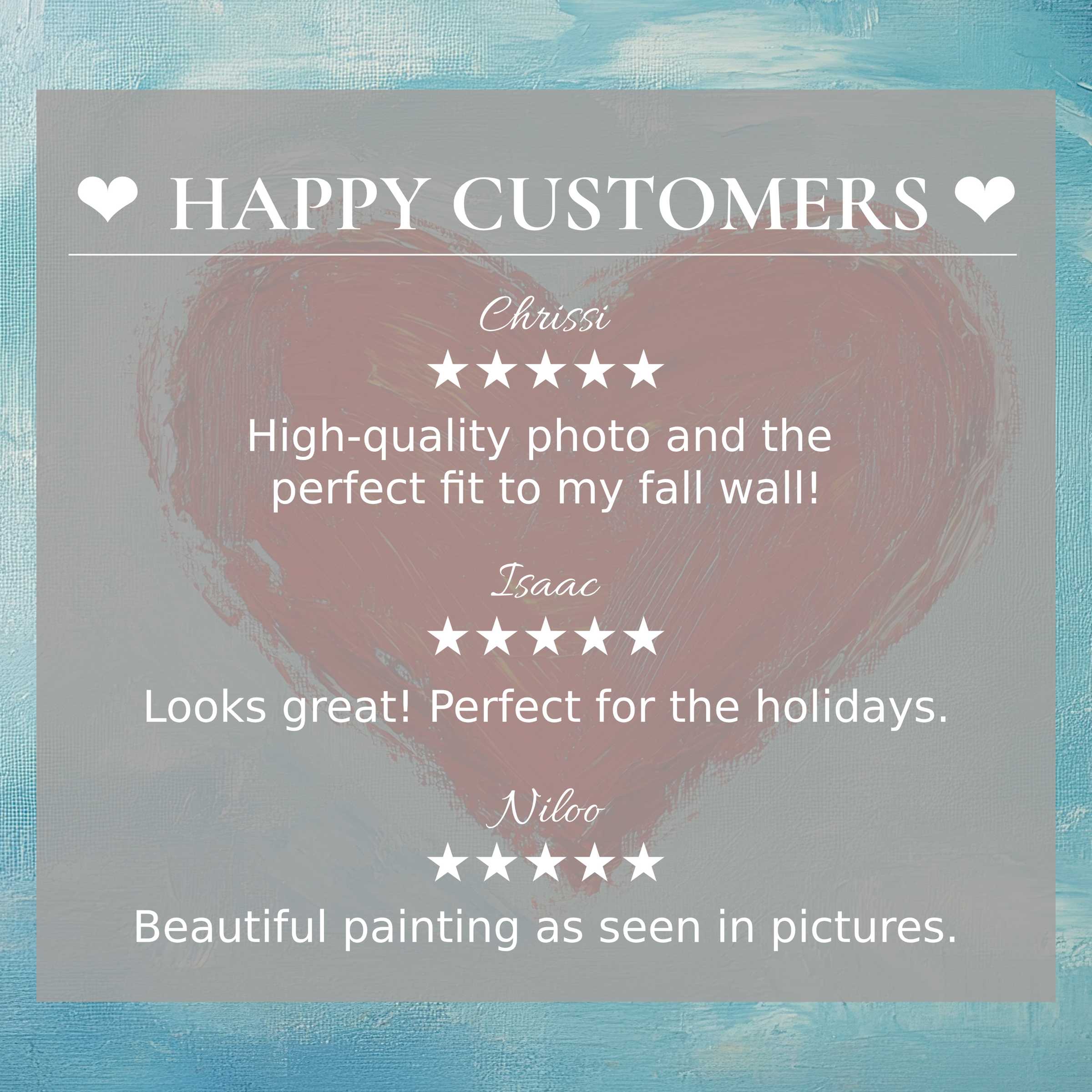 Minimalist art for Frame TV with abstract sunset colors, showcasing happy customer reviews and refined, elegant design