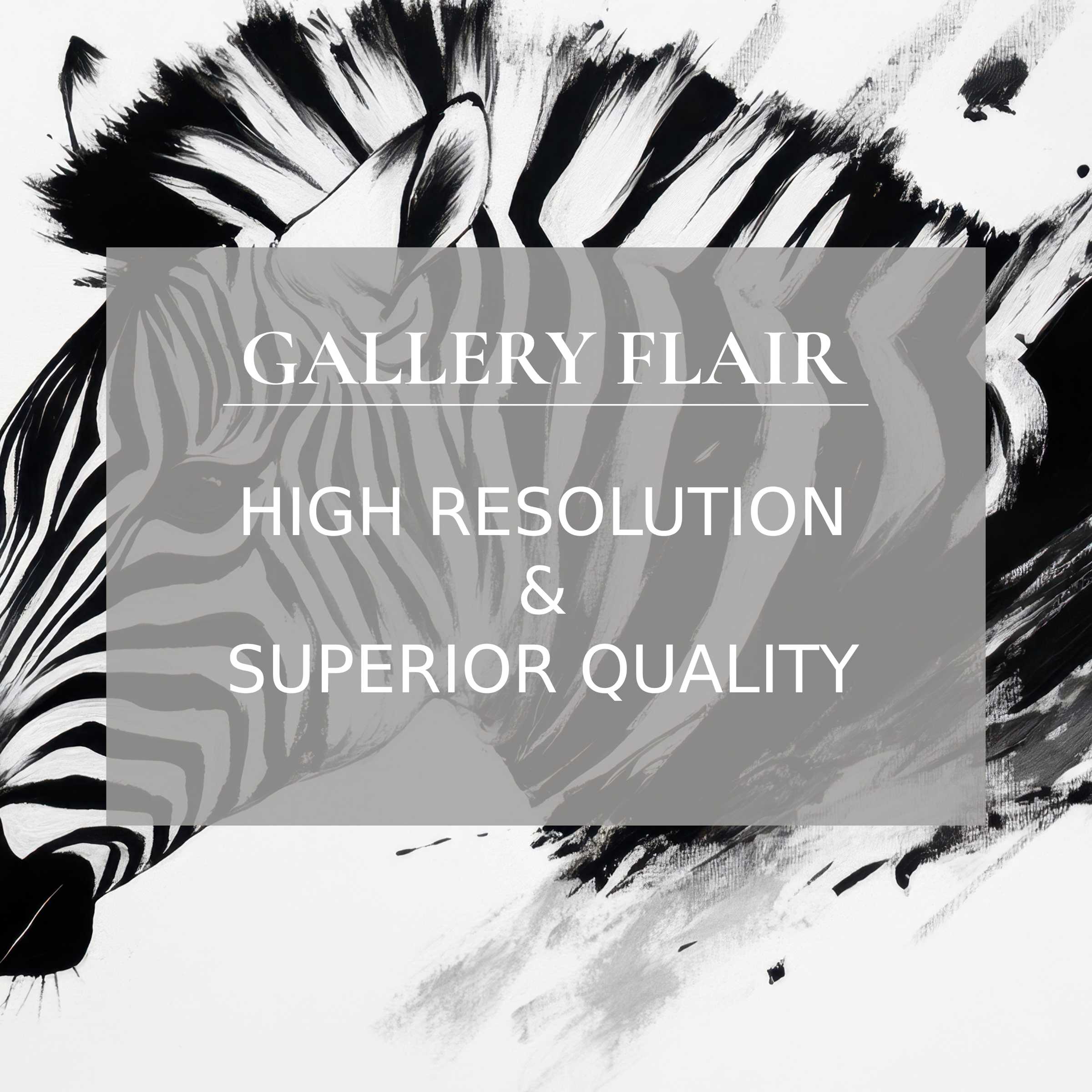Elegant black and white Frame TV picture of a zebra with crisp lines, high resolution, and refined visual clarity