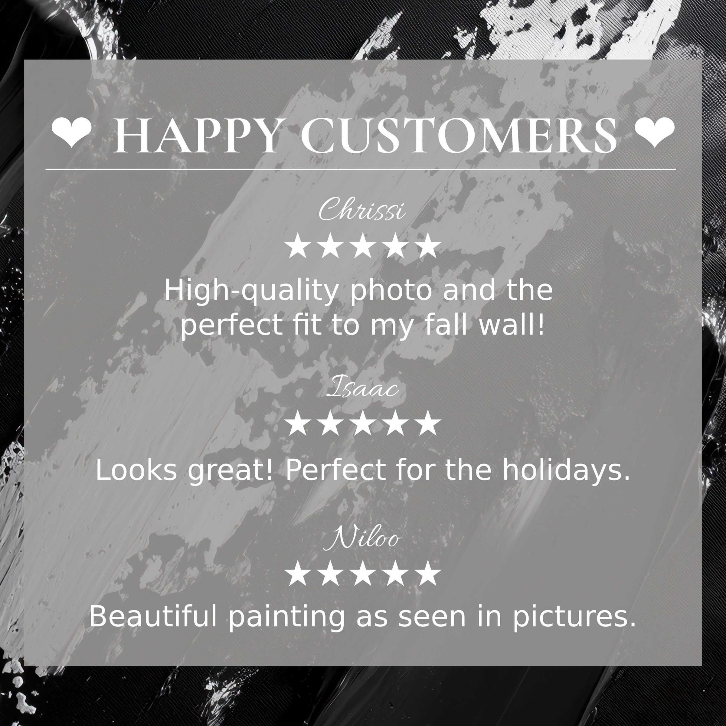 Elegant black and white abstract art for Frame TV with happy customer reviews fostering trust and refined style