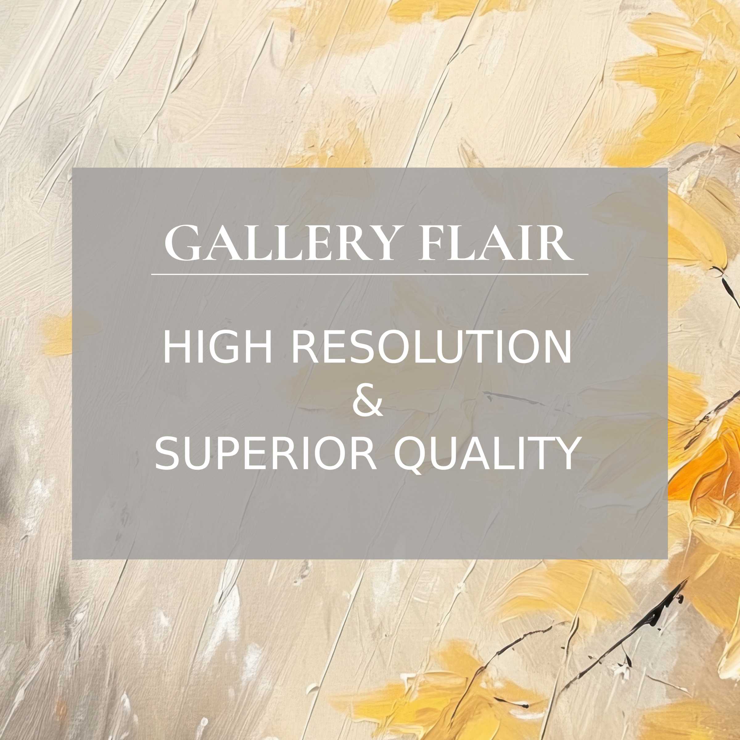 Elegant textured floral art with rich yellow hues and refined detail in this high-res tree Frame TV picture