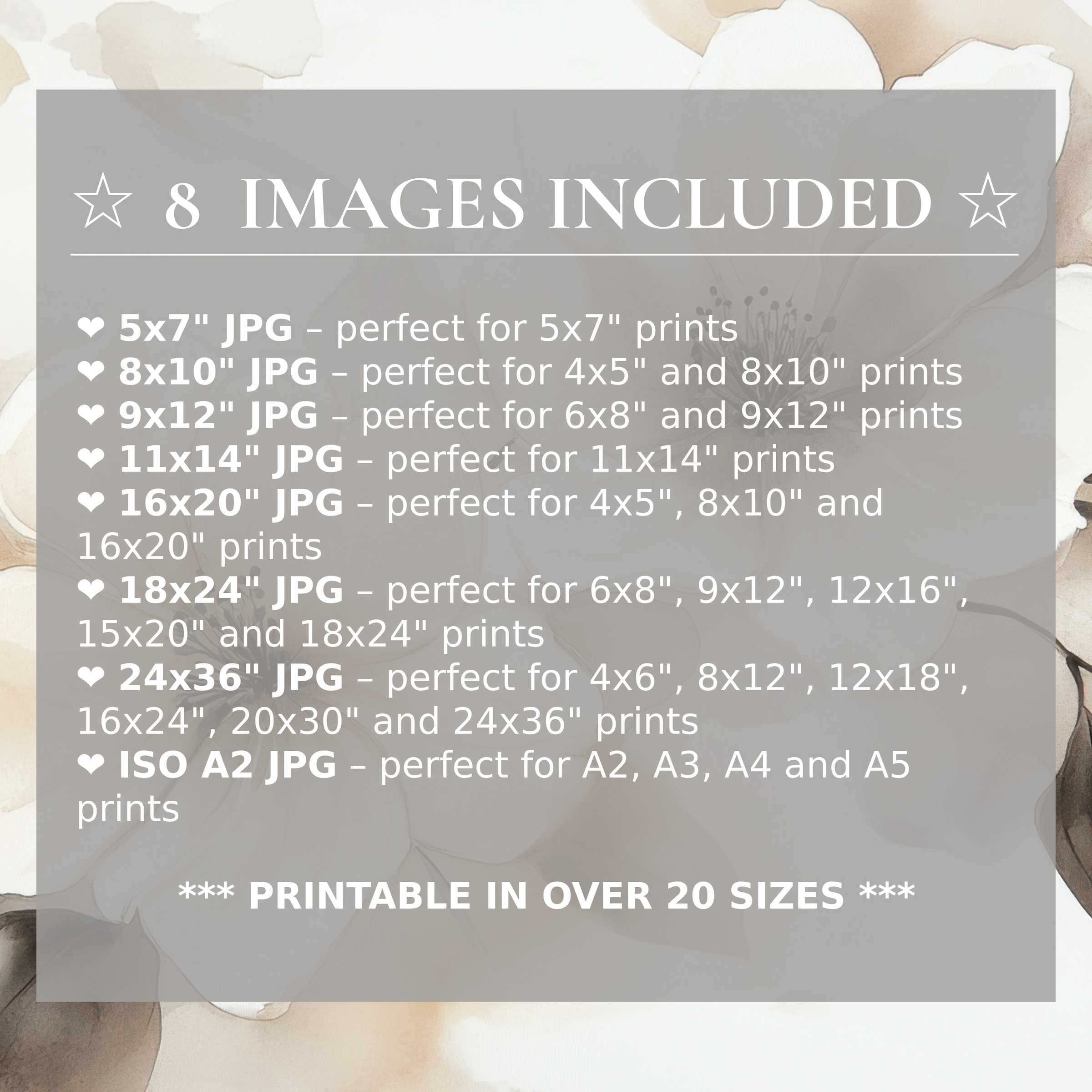 Neutral digital print exuding calming beige and ivory hues, available in 8 high-quality sizes to elevate modern interiors with versatile elegance