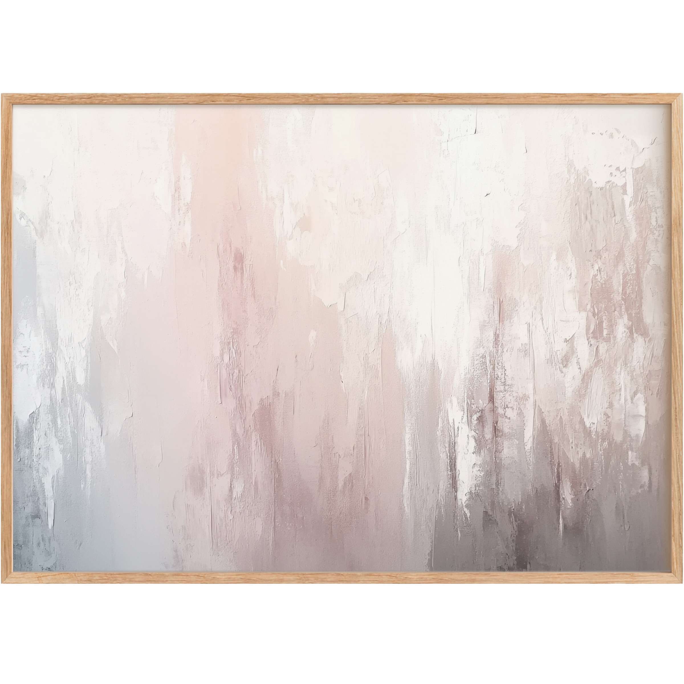 Modern printable wall art in soft blush, gray, and white tones creates a calming, elegant ambiance for sophisticated interiors