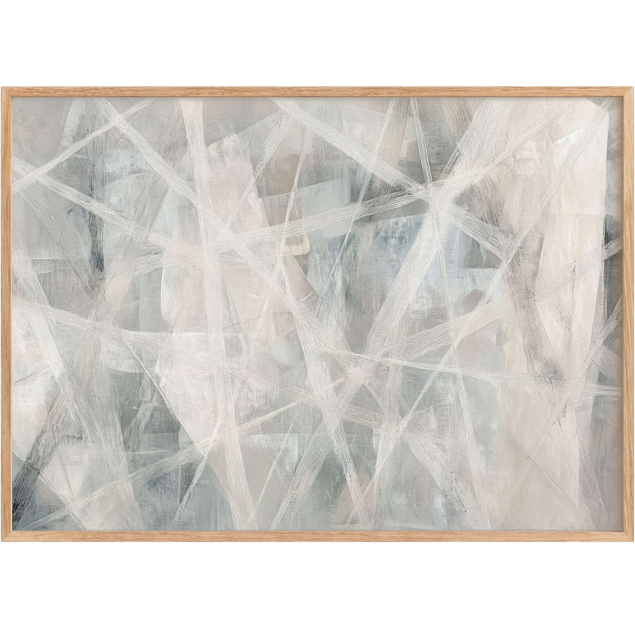 Ethereal abstract printable wall art in soft grays and whites, evoking serene sophistication and modern elegance