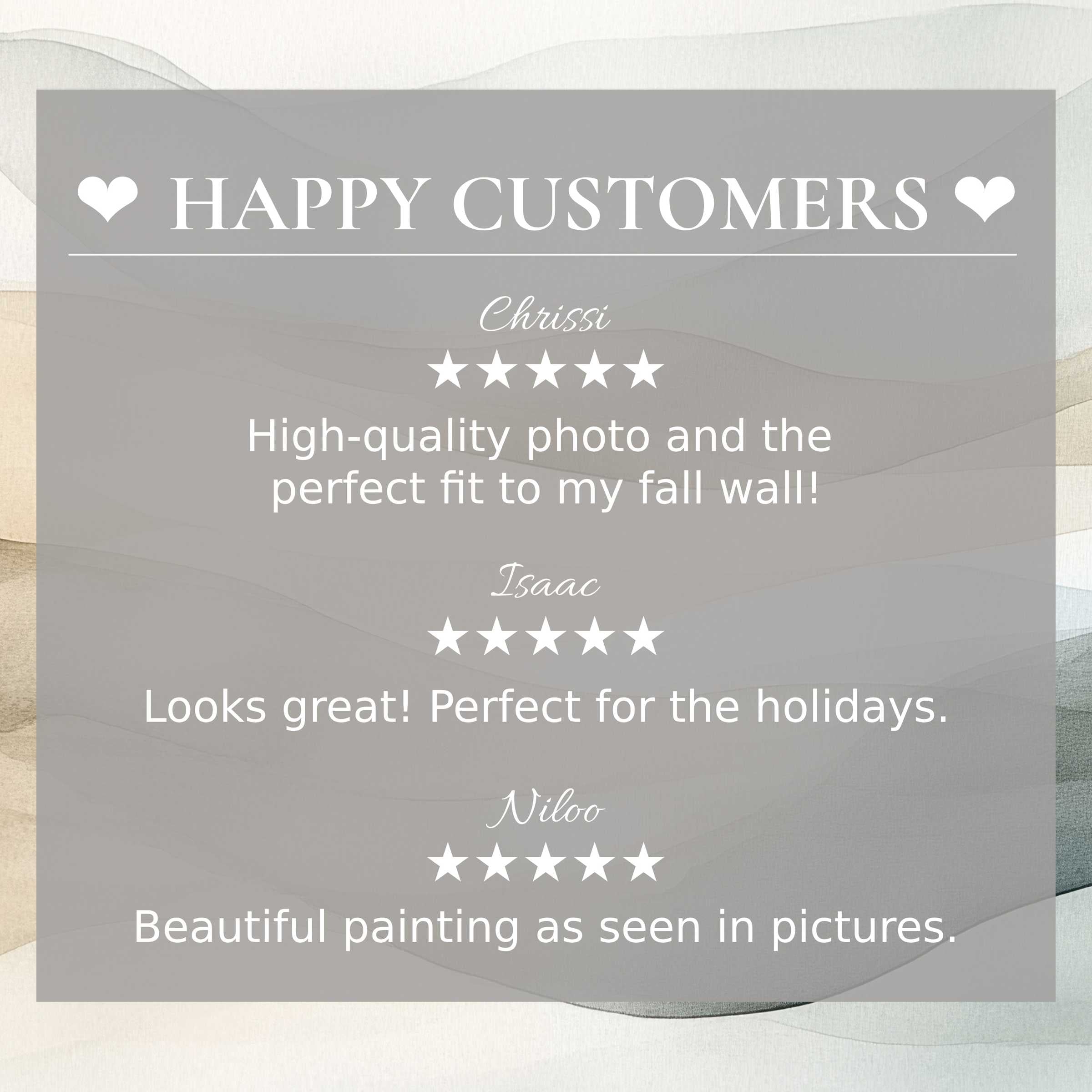Neutral art for Frame TV with abstract muted waves; happy customer reviews build trust and highlight refined elegance