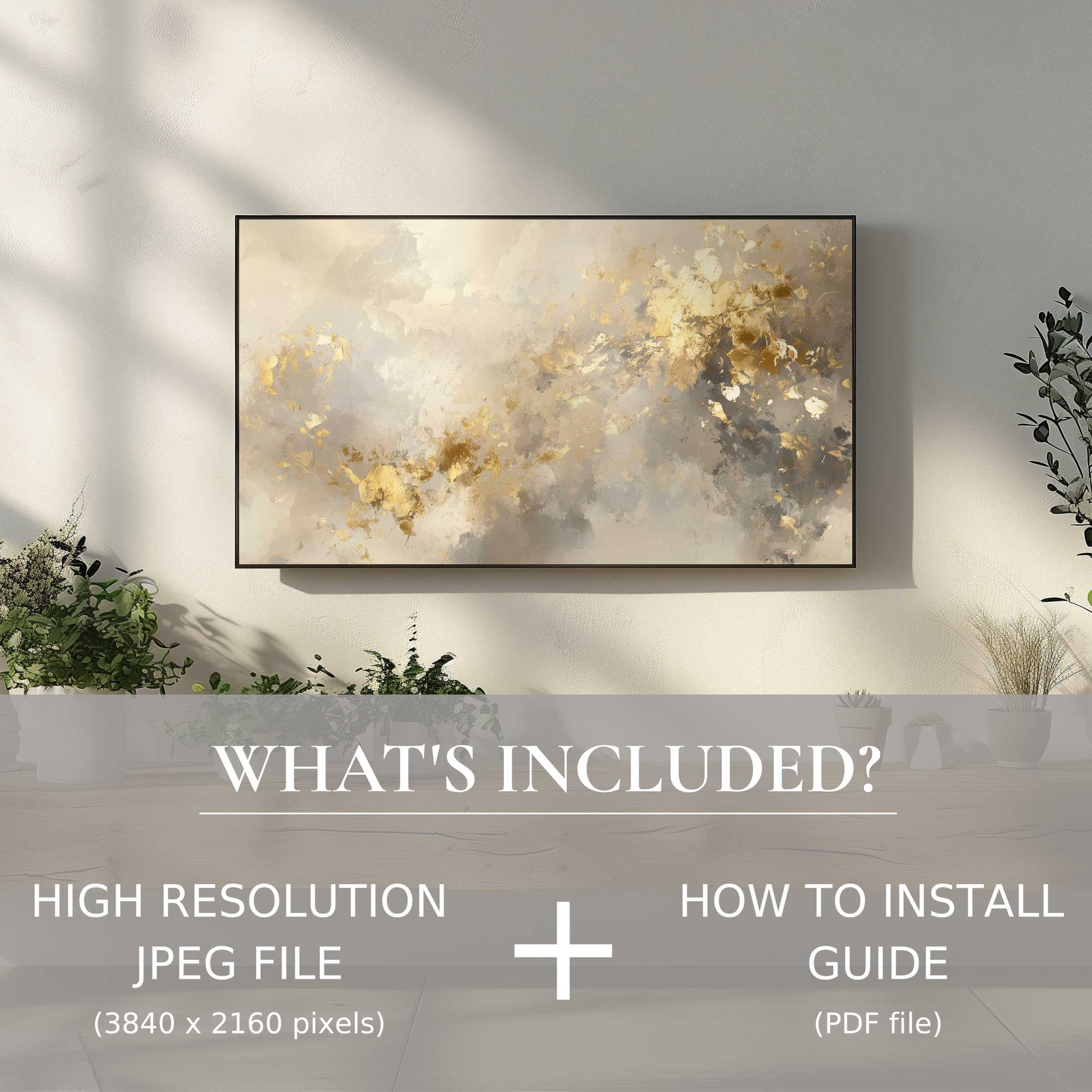 Elegant abstract digital TV art download enhances any modern living space with effortless high-res digital use