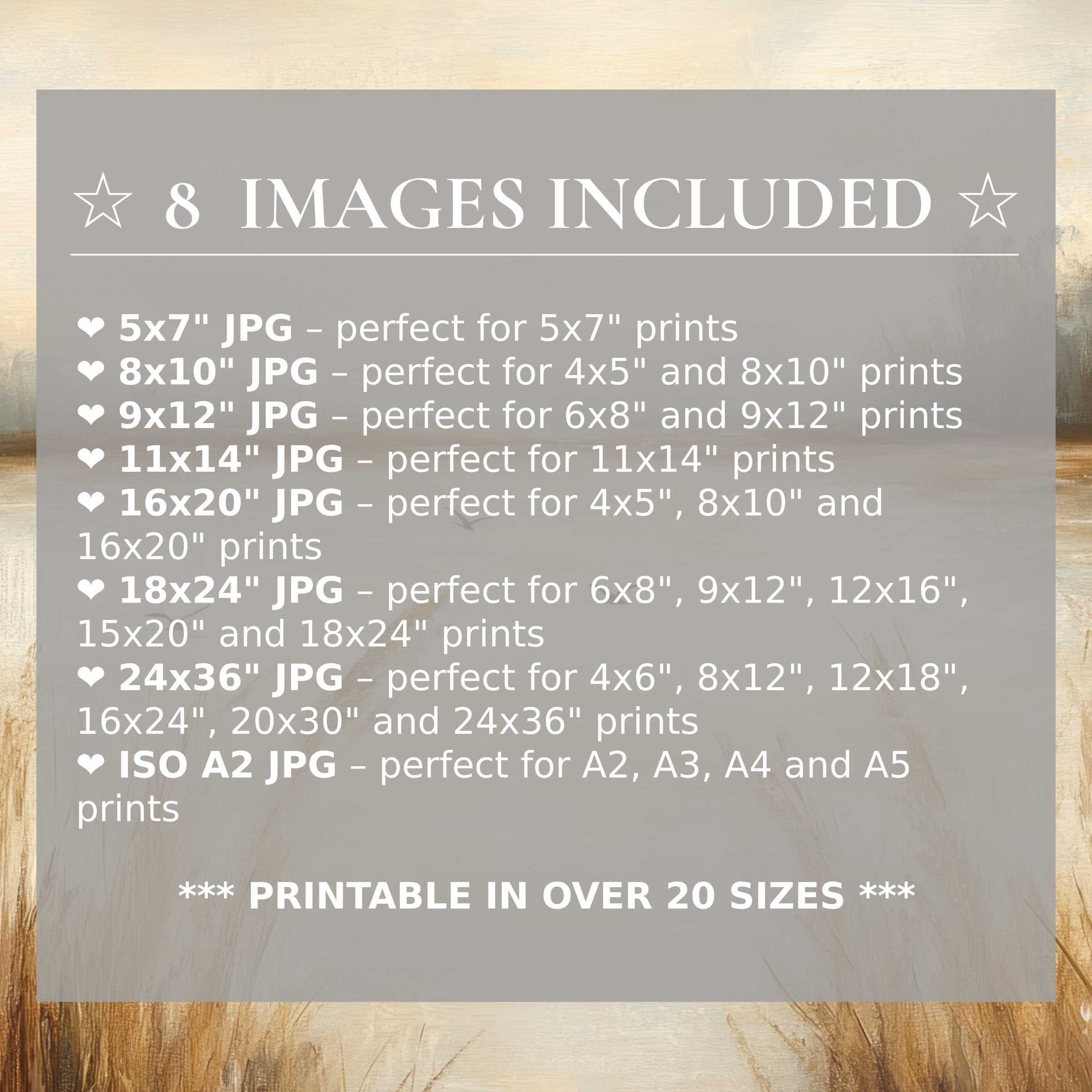 Vintage digital print radiates warm, earthy tones and soft neutrals, enhancing modern interiors with elegance and versatility; includes 8 high-quality sizes