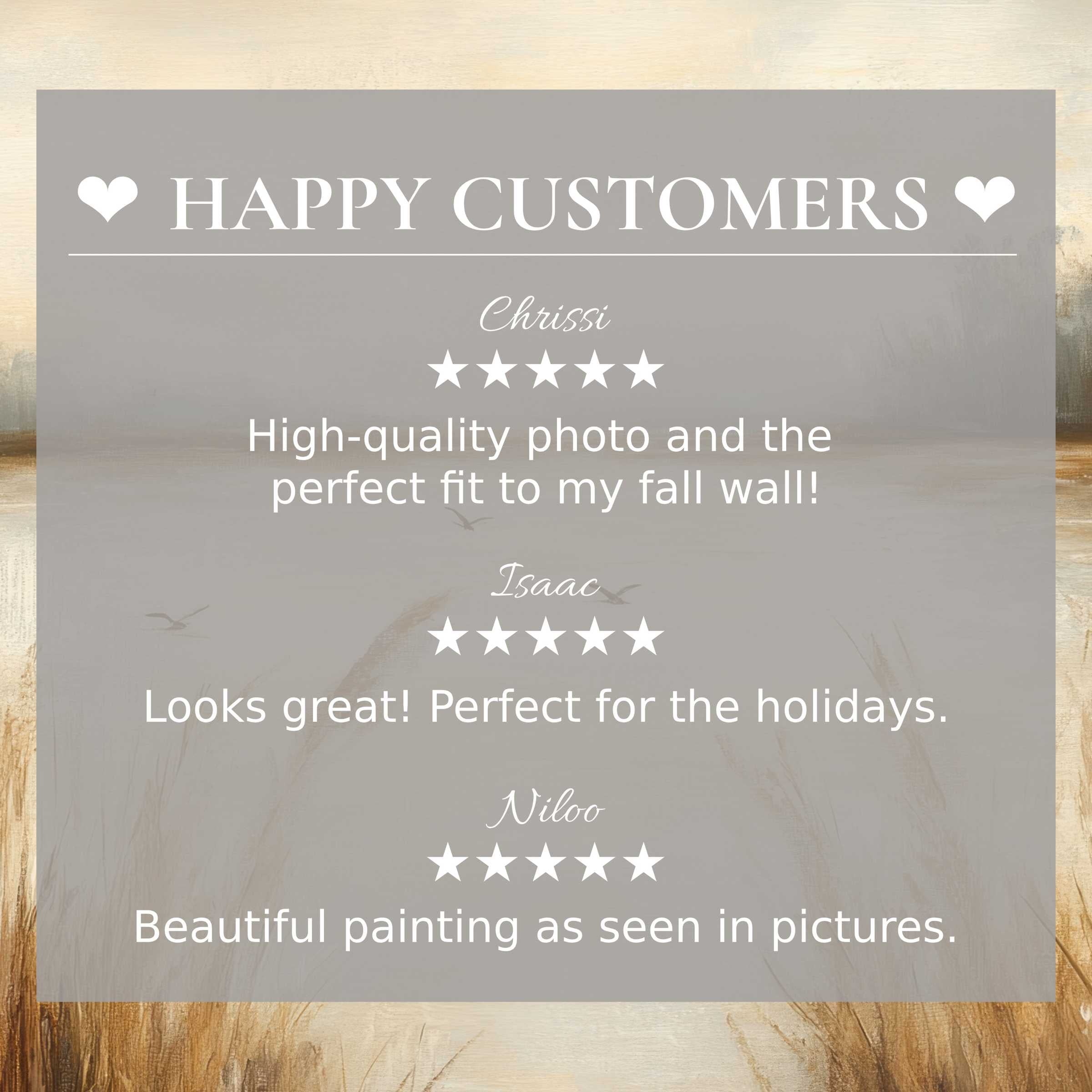 Vintage art for Frame TV with abstract sunset hues; happy customer reviews build trust and highlight elegant style