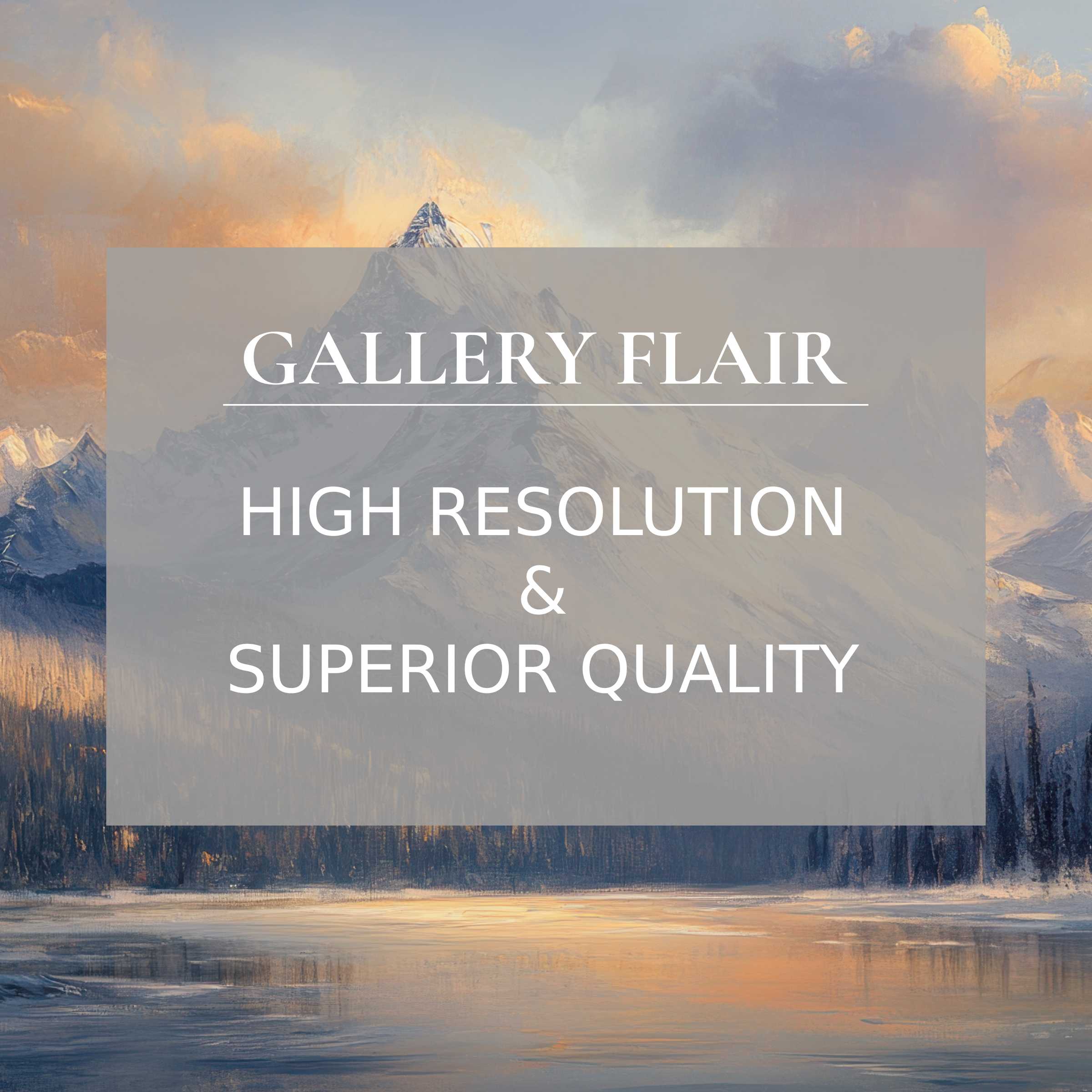 Vintage printable art capturing a serene mountain lake at sunset, radiating calming elegance with exquisite high-resolution detail to enrich modern interiors
