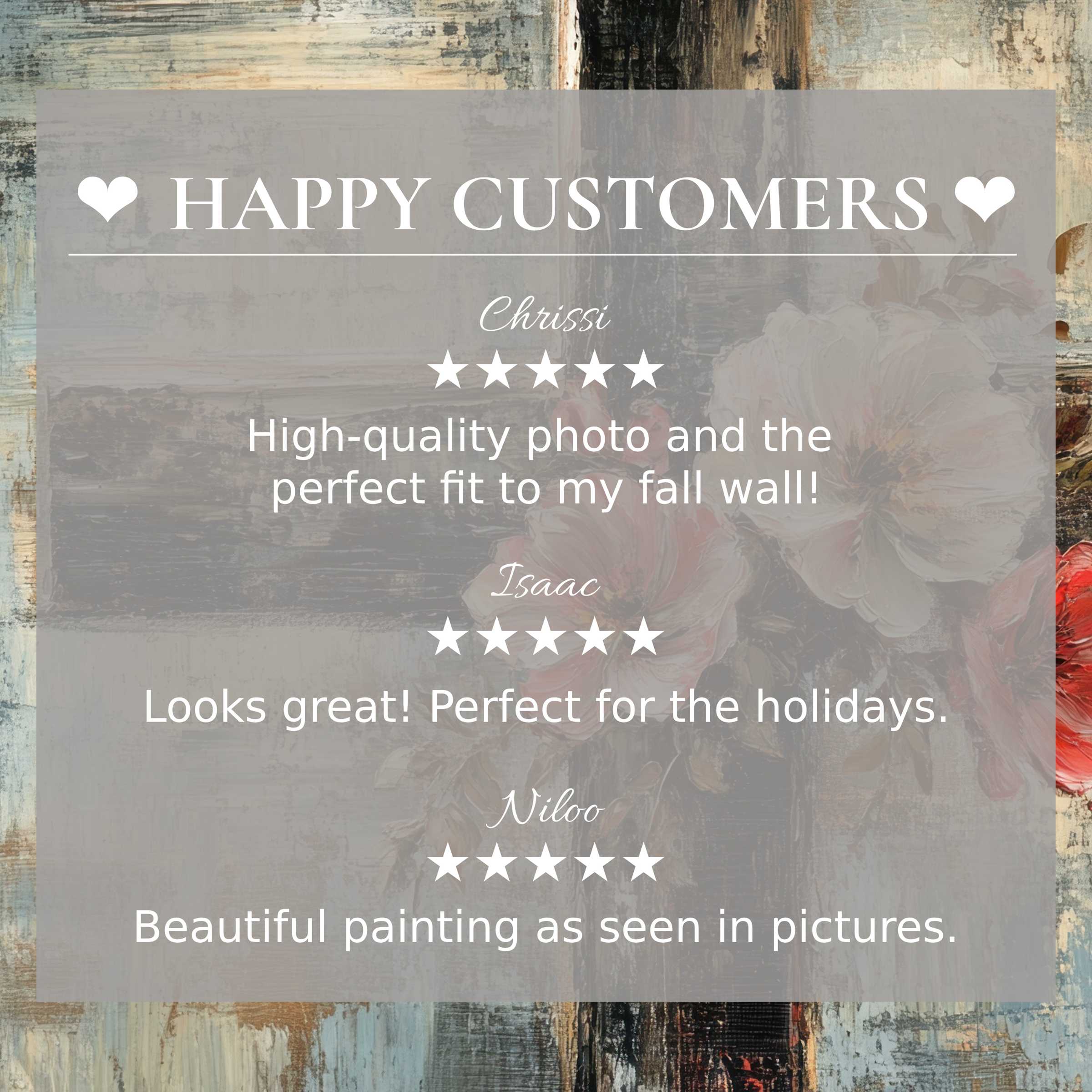 Easter art for Frame TV with abstract rustic textures, showcasing happy customer reviews and elegant home decor appeal