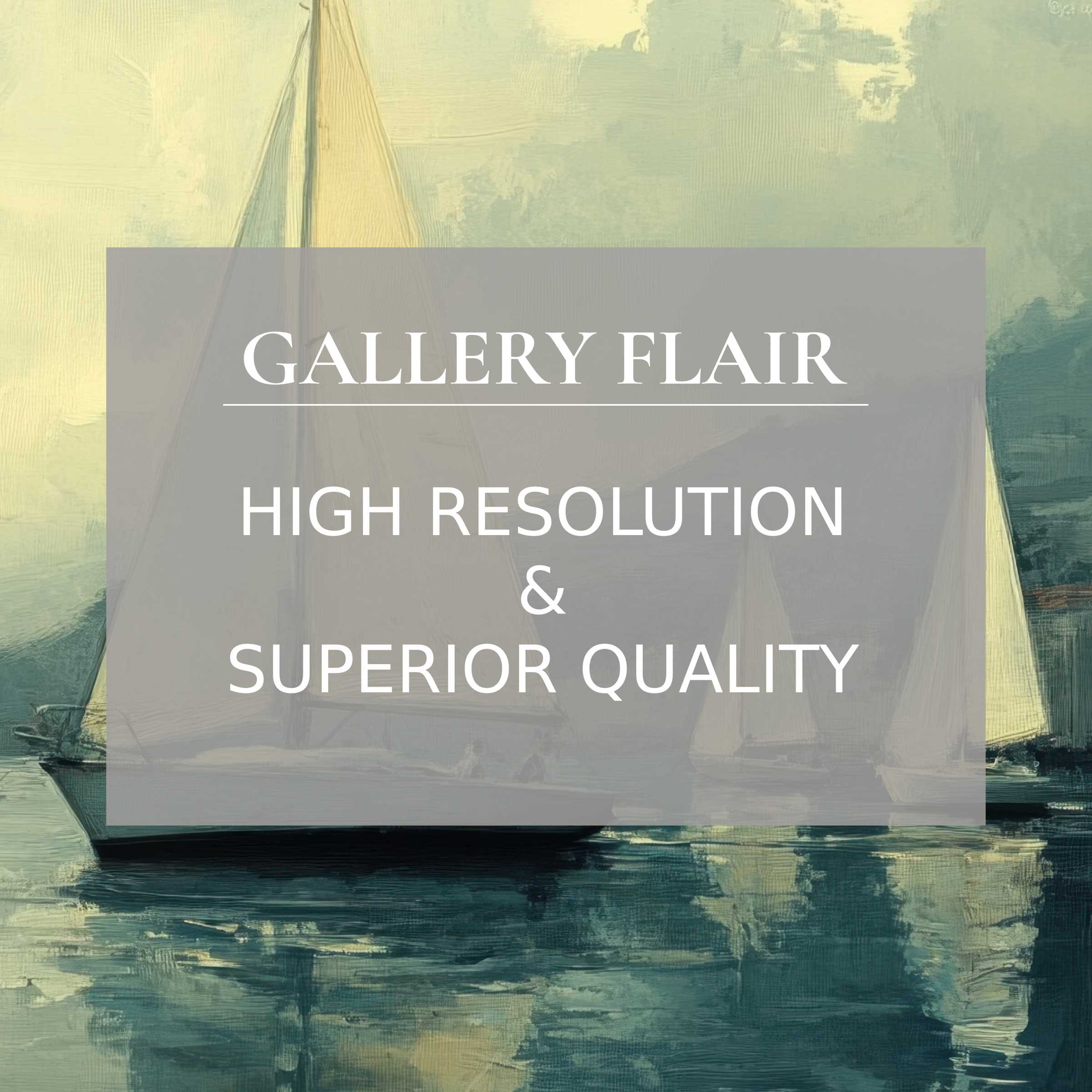 Calming beach printable art capturing serene sailboats at dawn, infusing modern interiors with refined, high-resolution coastal elegance