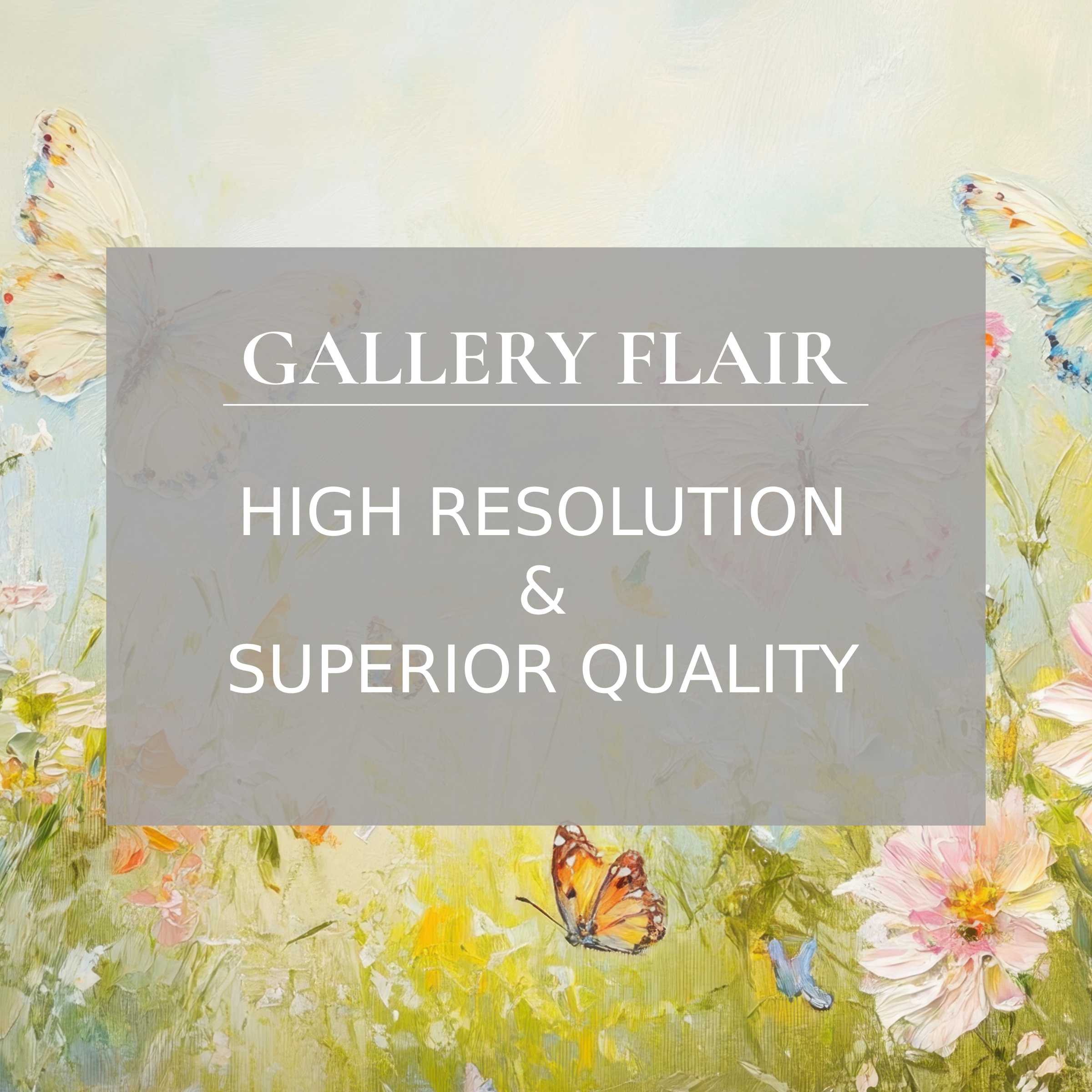 Nursery printable art featuring delicate butterflies and pastel florals, radiating a calming, refined ambiance with exquisite texture and premium detail