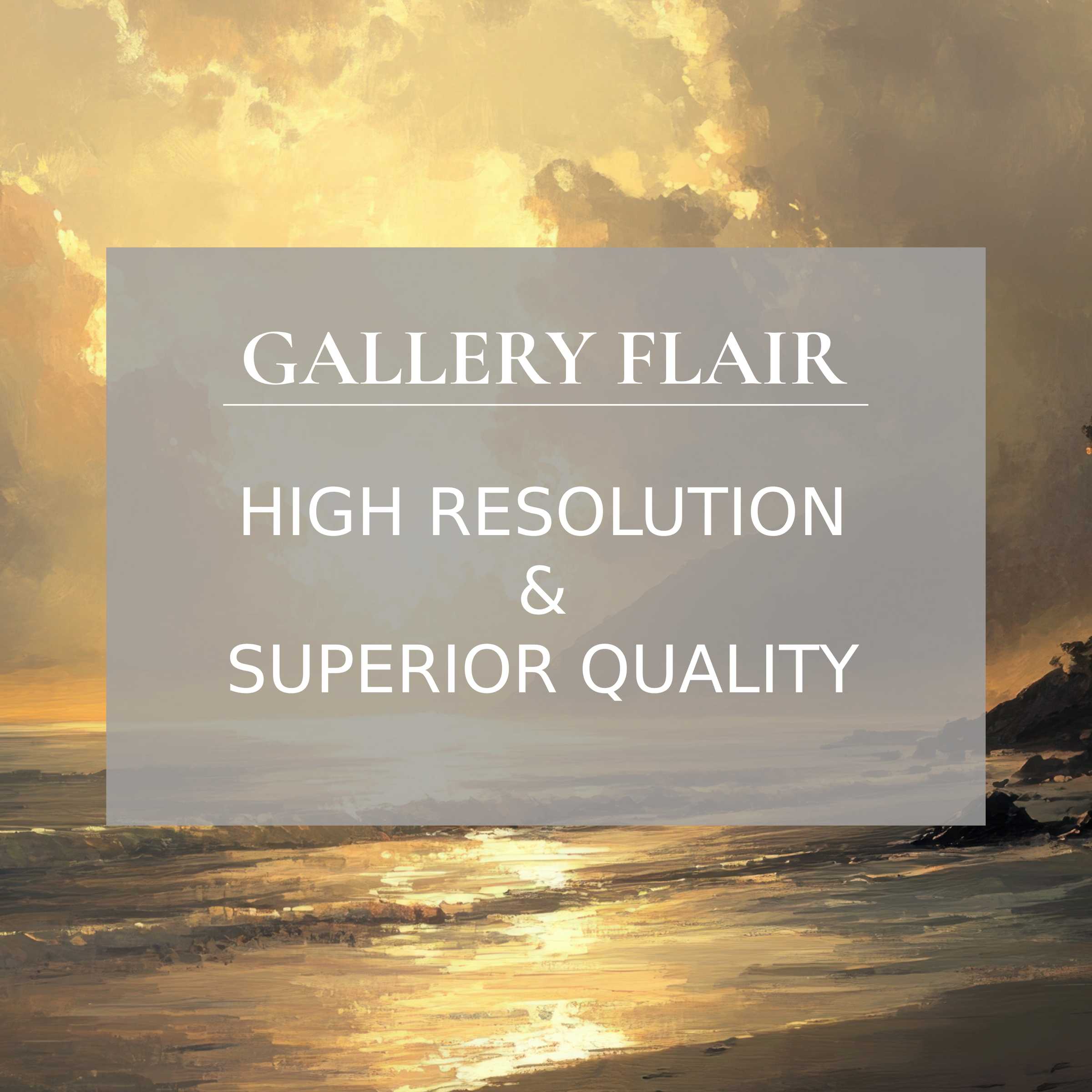 Radiant landscape printable art capturing a serene golden sunset over calm waters, enhancing modern spaces with exquisite detail