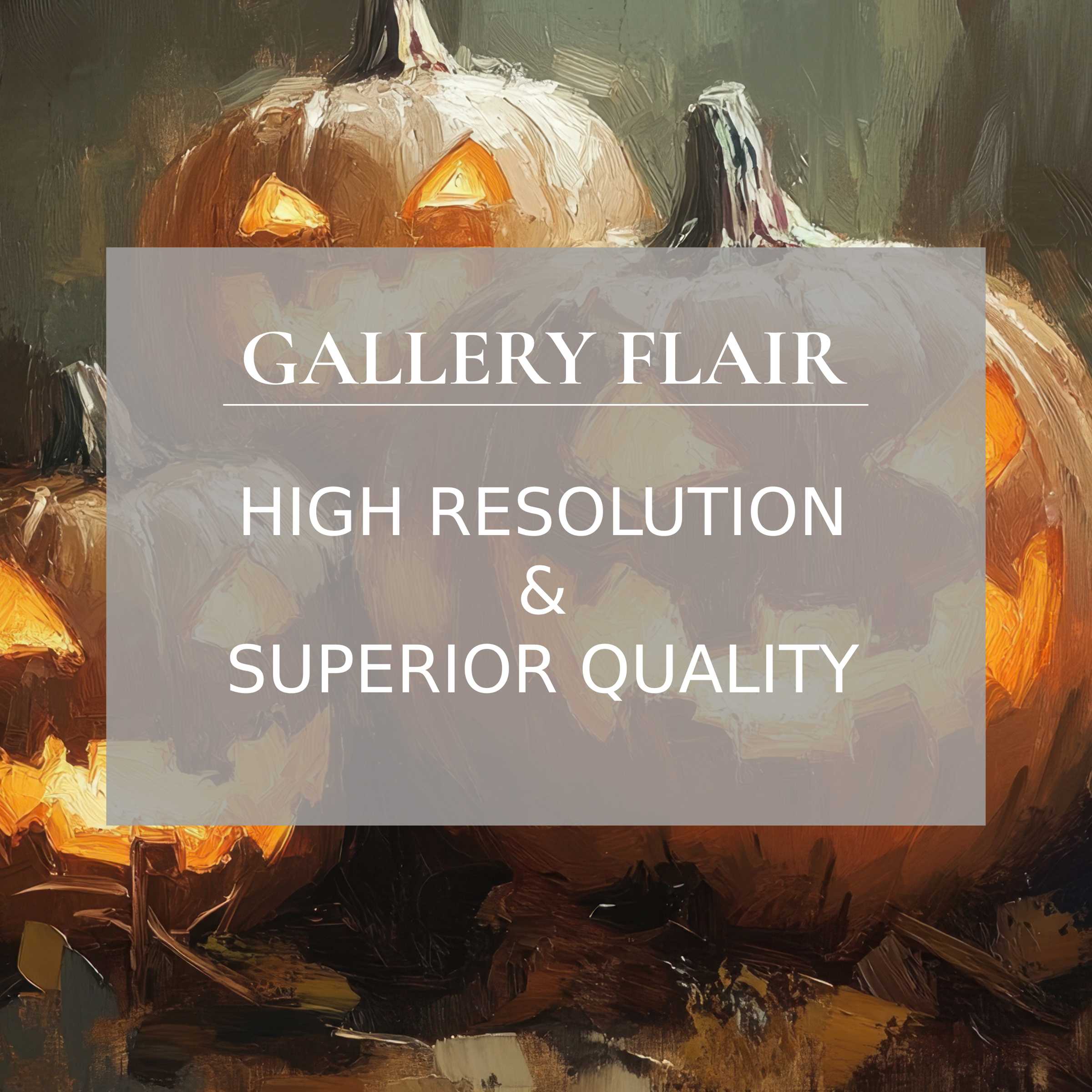 Elegant, high-resolution Halloween Frame TV picture featuring textured pumpkins with refined brushstroke clarity
