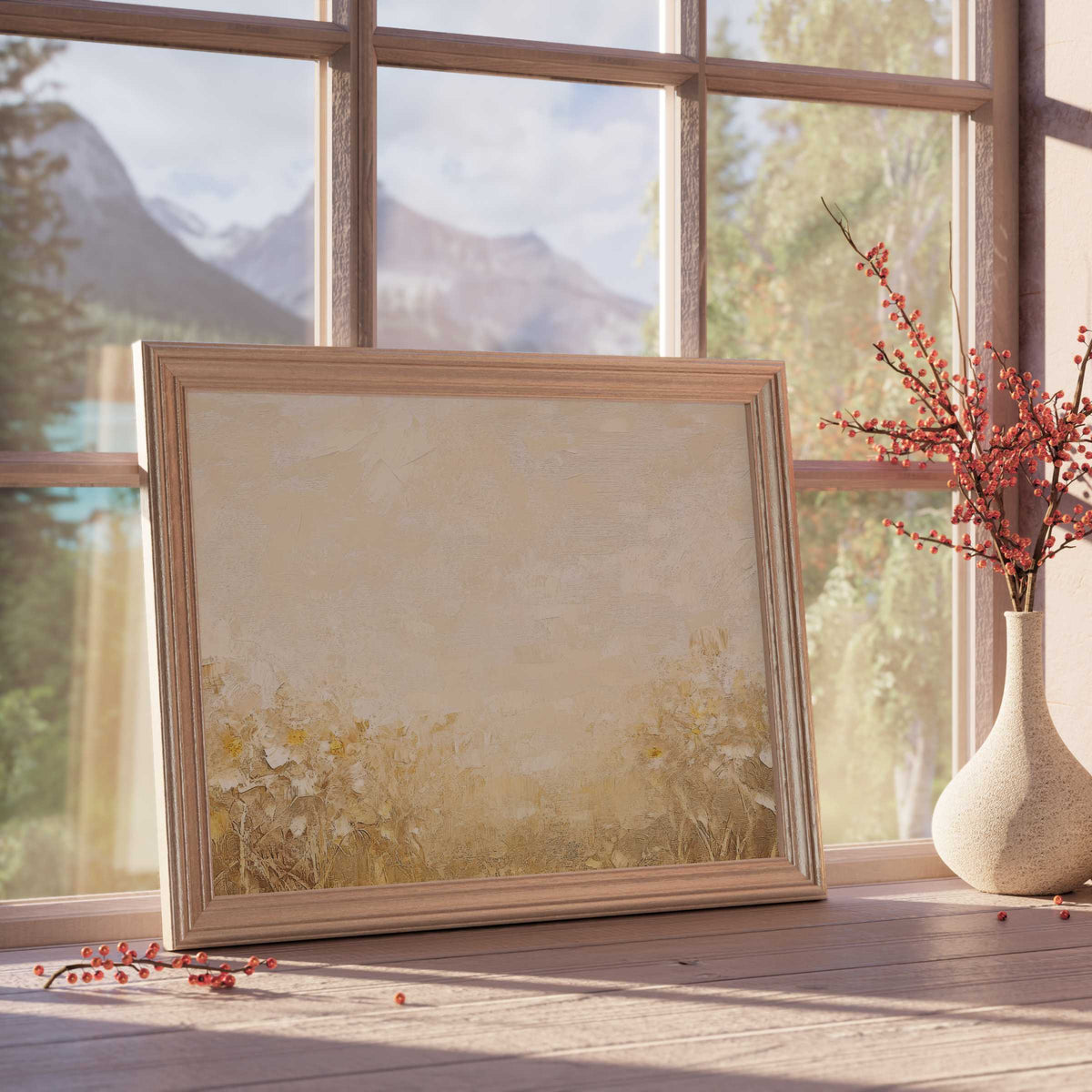 Vintage downloadable art in warm earthy tones, elevating tranquil, design-forward spaces with timeless elegance and curated charm
