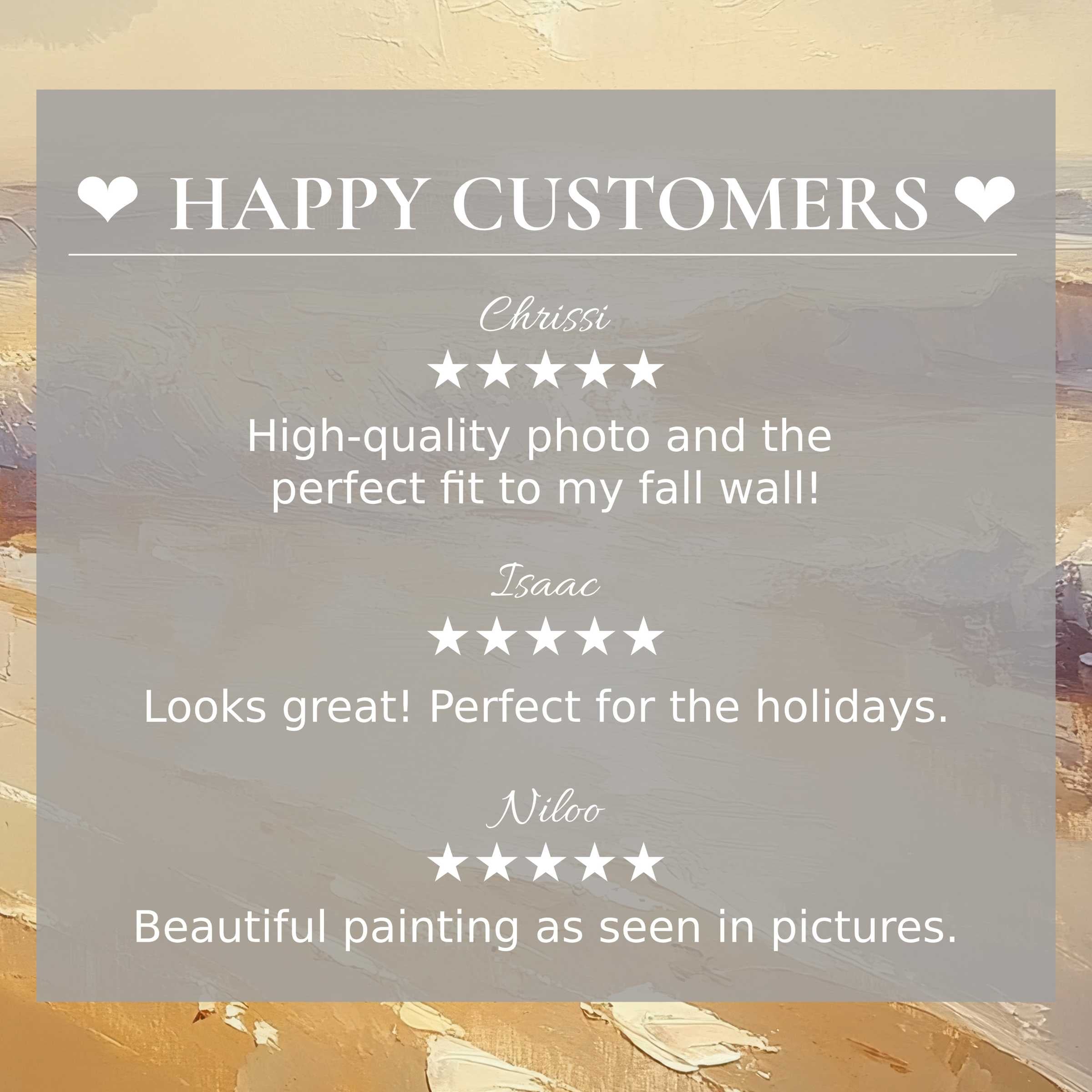 Elegant abstract sunset colors background with positive reviews, showcasing summer art for Frame TV and happy customer trust