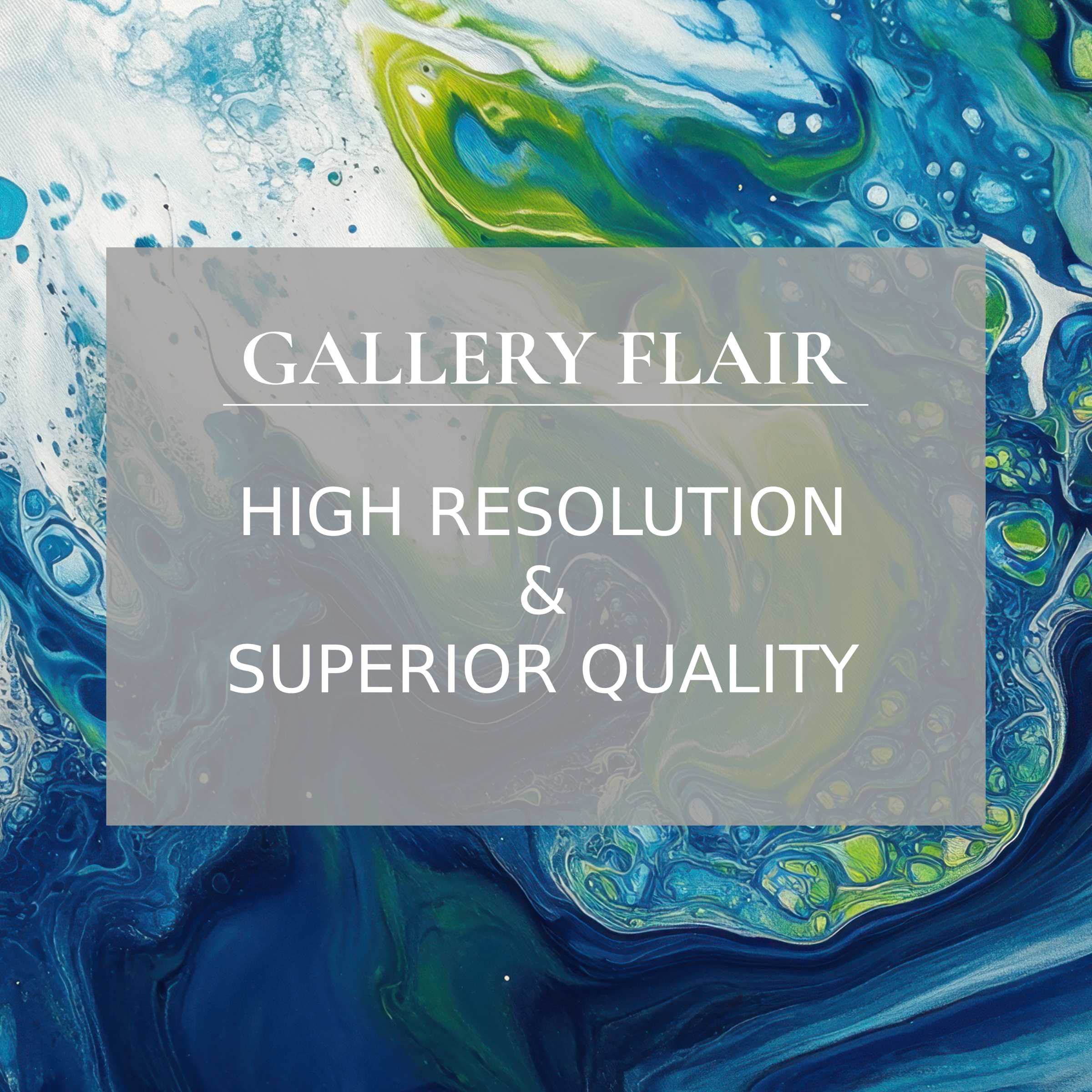 Elegant blue and green fluid textures define this high-resolution abstract Frame TV picture for refined home decor