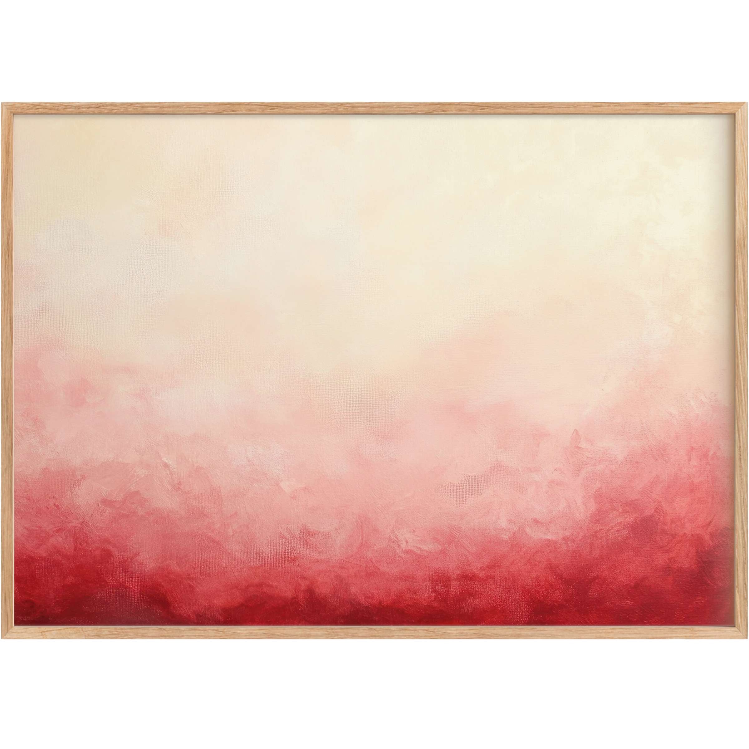 Modern printable wall art blending soft ivory and rich crimson hues, creating a warm, inviting, and elegant ambiance