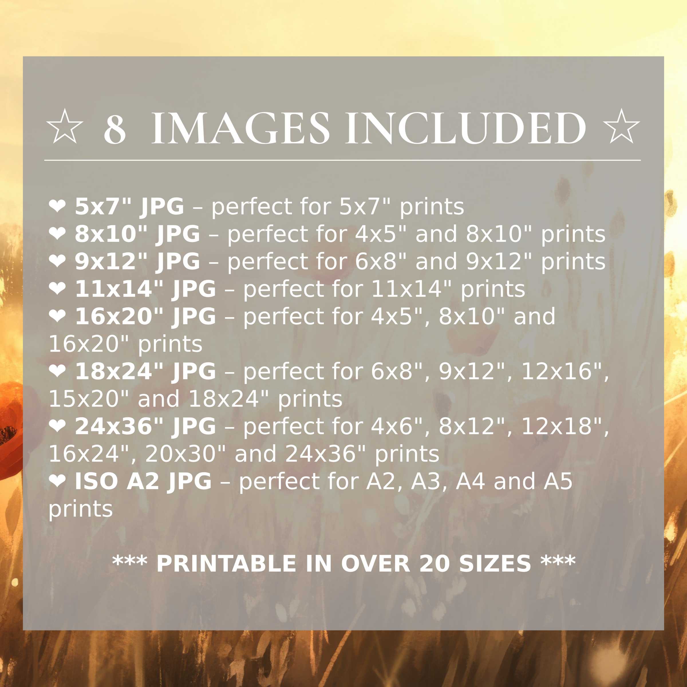 Radiant spring digital print in warm amber and soft cream hues elevates modern interiors with style; 8 high-quality sizes included