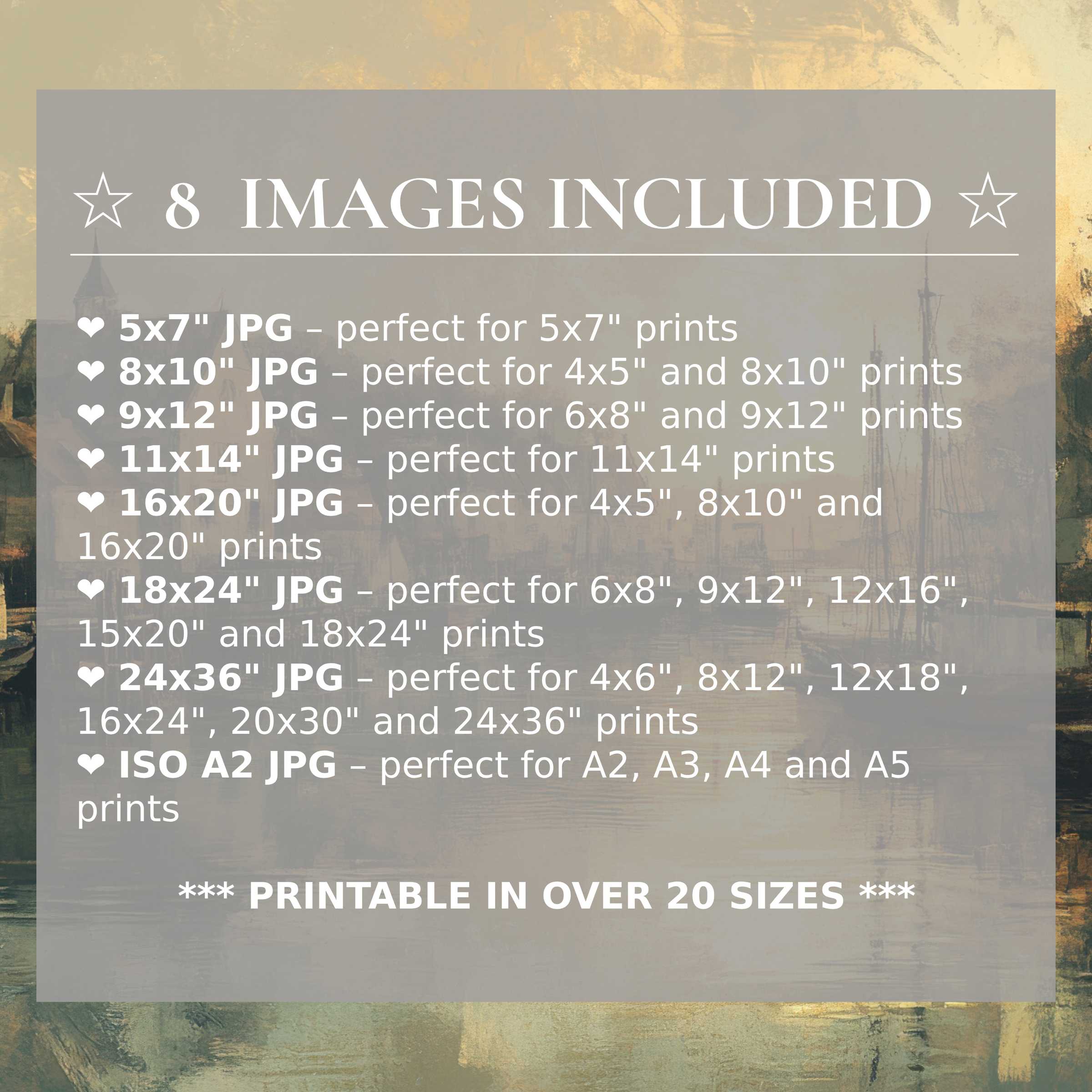 Vintage digital print radiates timeless charm with muted golds and soft blues, offered in 8 high-quality sizes included-perfectly elevates modern interiors with versatile elegance