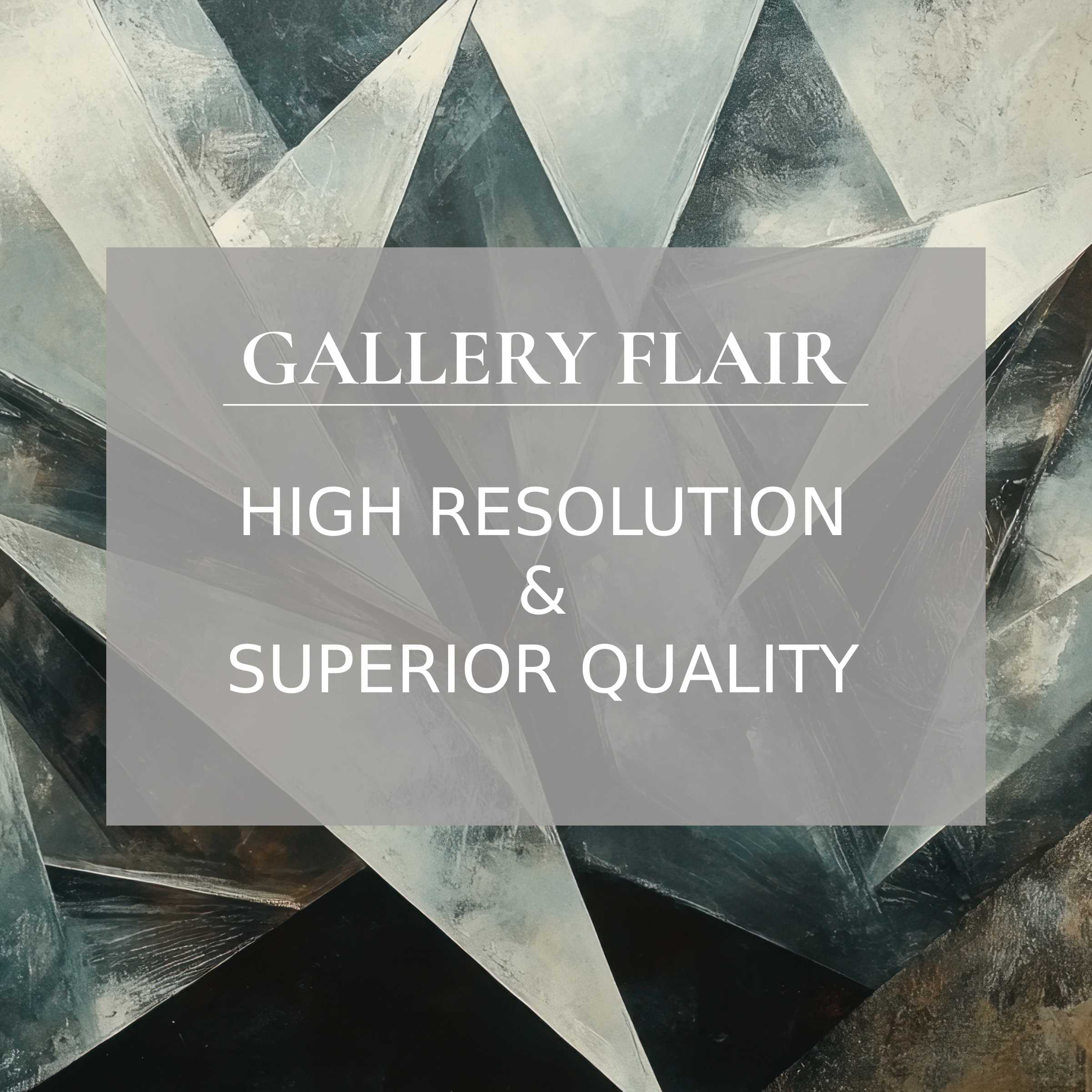 Abstract printable art featuring dynamic geometric forms in cool tones, radiating a bold yet calming ambiance; finely detailed to elevate modern interiors with premium high-resolution clarity and sophisticated gallery flair