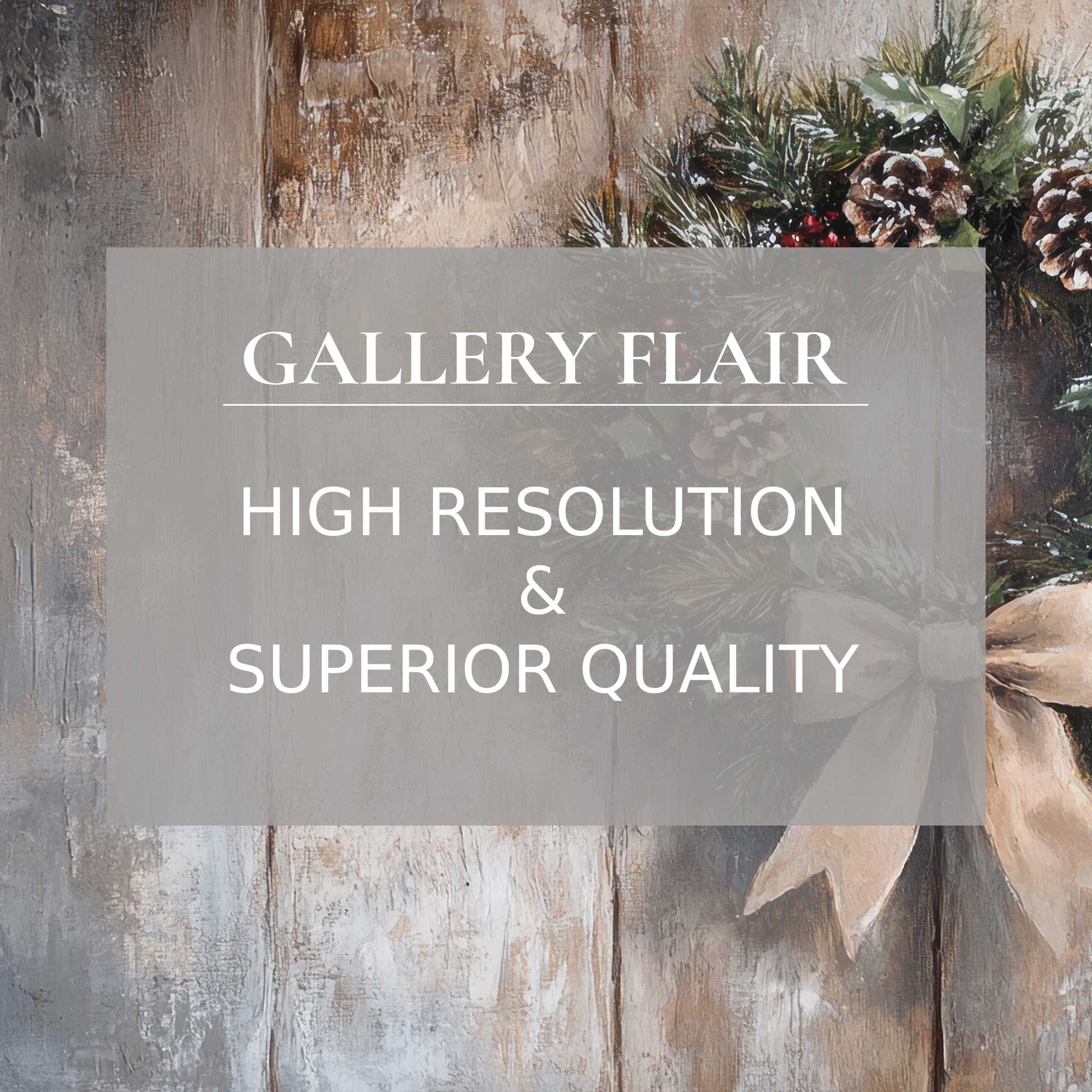 Elegant high-resolution christmas Frame TV picture with refined textures, natural tones, and superior visual clarity for stylish decor