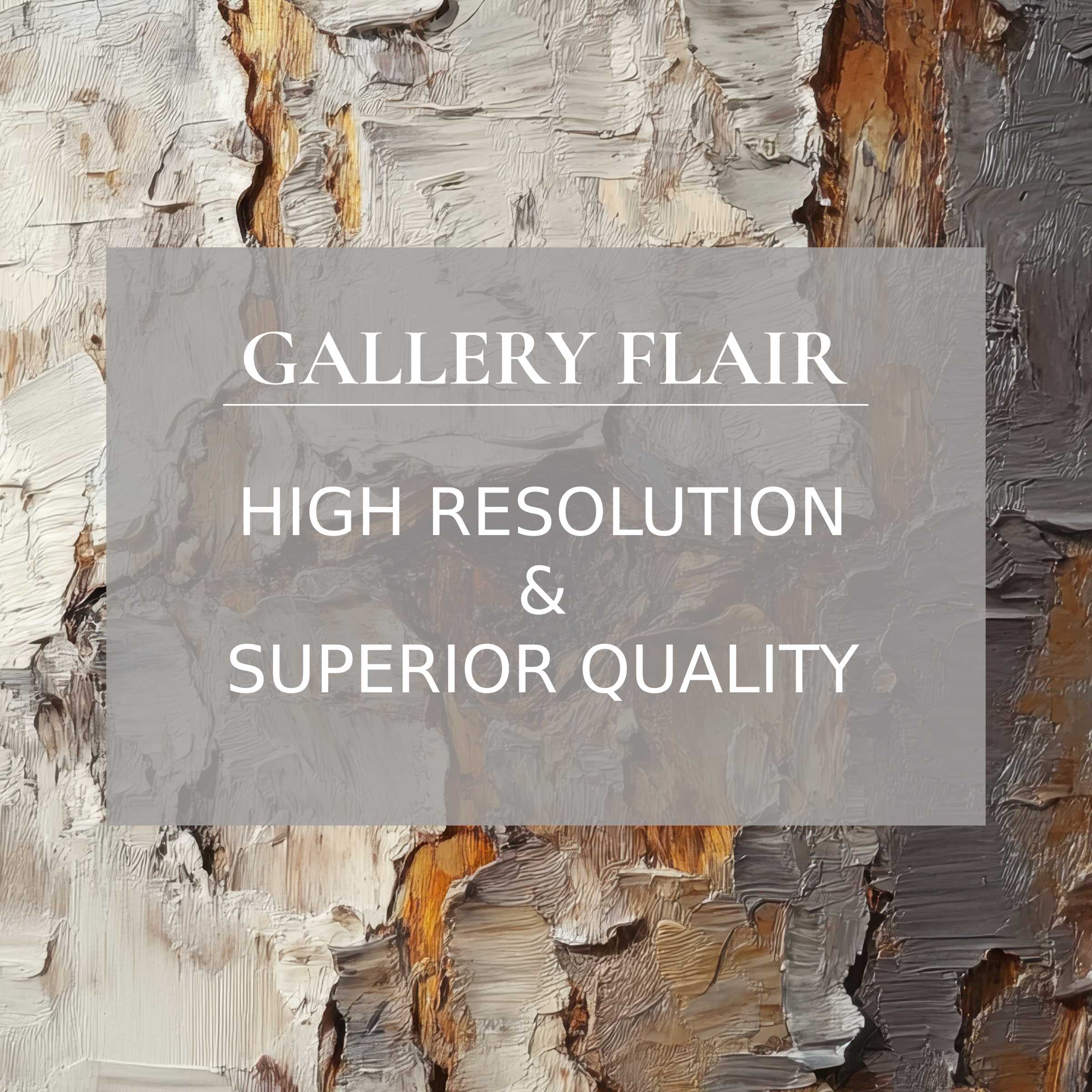 Elegant botanical Frame TV picture showcasing textured bark in high resolution with refined, natural tones and exceptional clarity