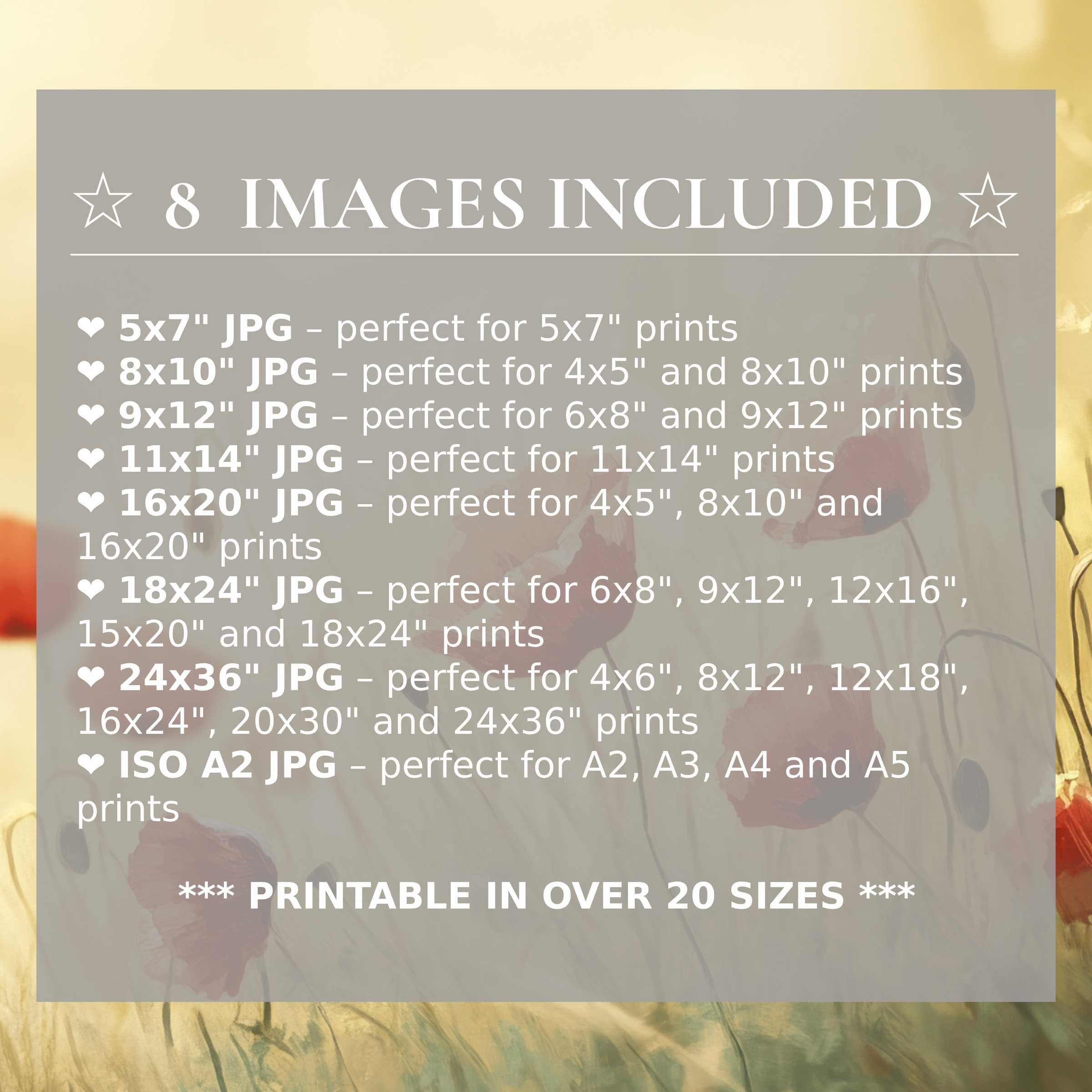 Radiant spring digital print in soft yellows and warm reds, included in 8 high-quality sizes to elevate modern interiors with versatile, timeless style