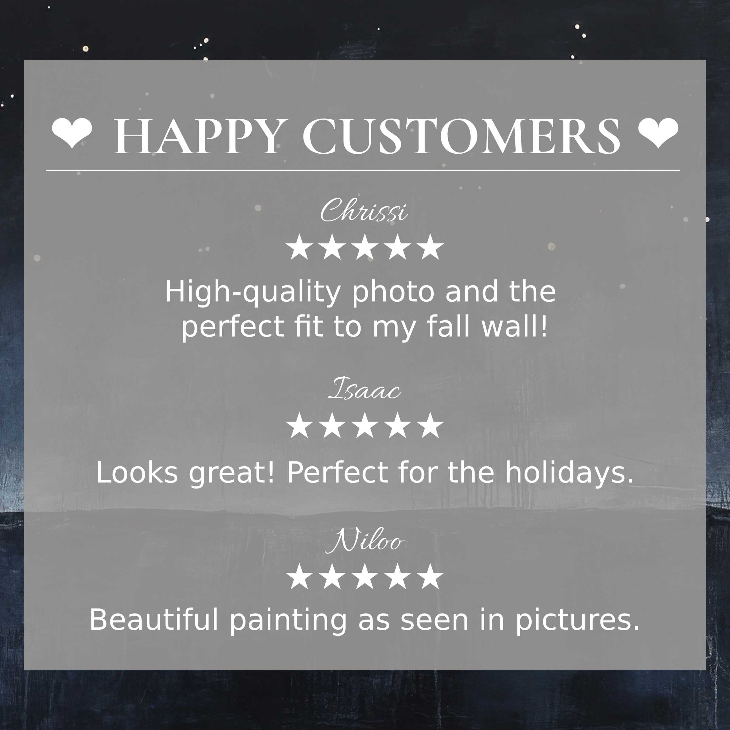 Minimalist art for Frame TV with abstract sunset tones; happy customer reviews build trust and showcase elegant design