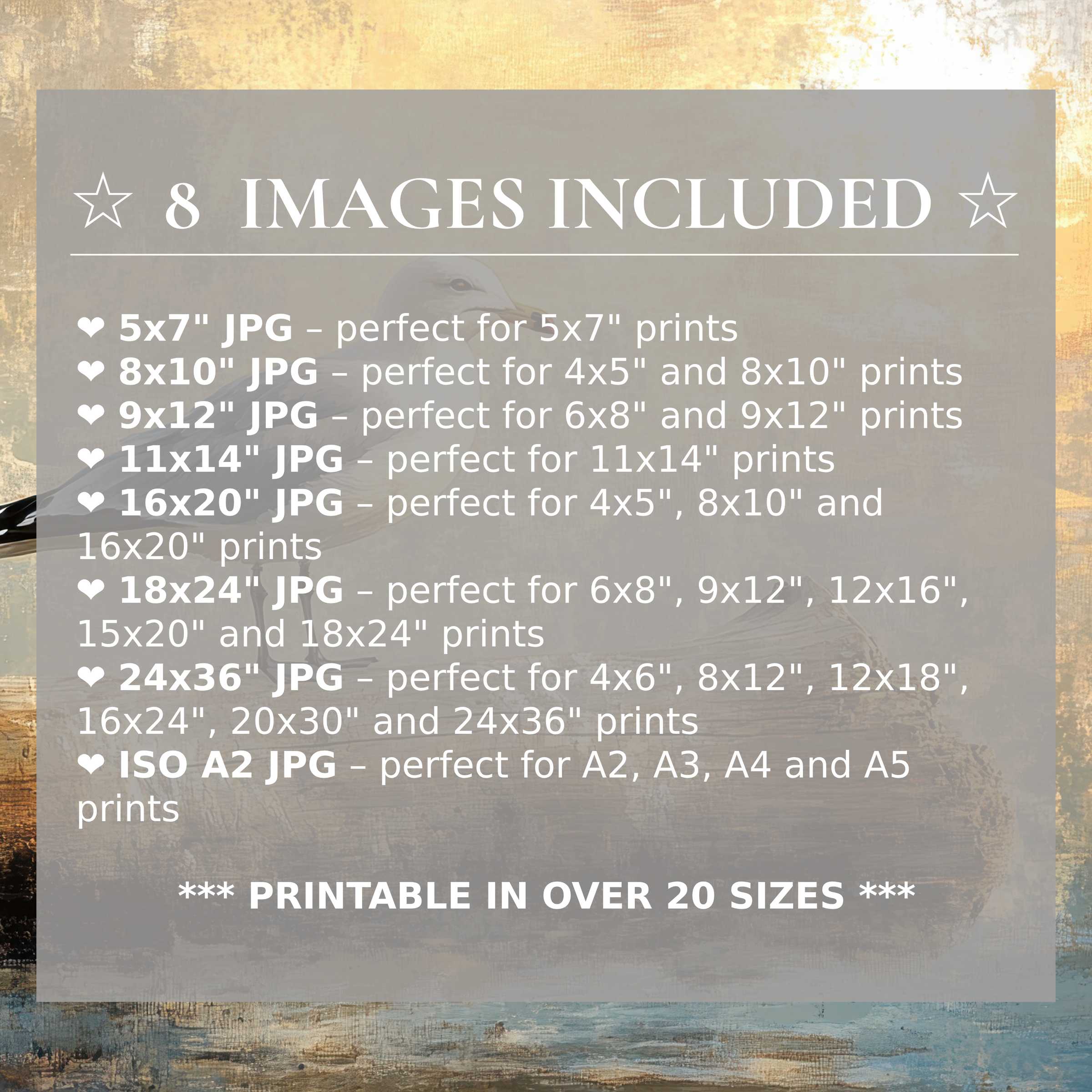 Radiant coastal digital print in serene blues, sandy beige, and warm gold elevates modern interiors with style; includes 8 high-quality sizes