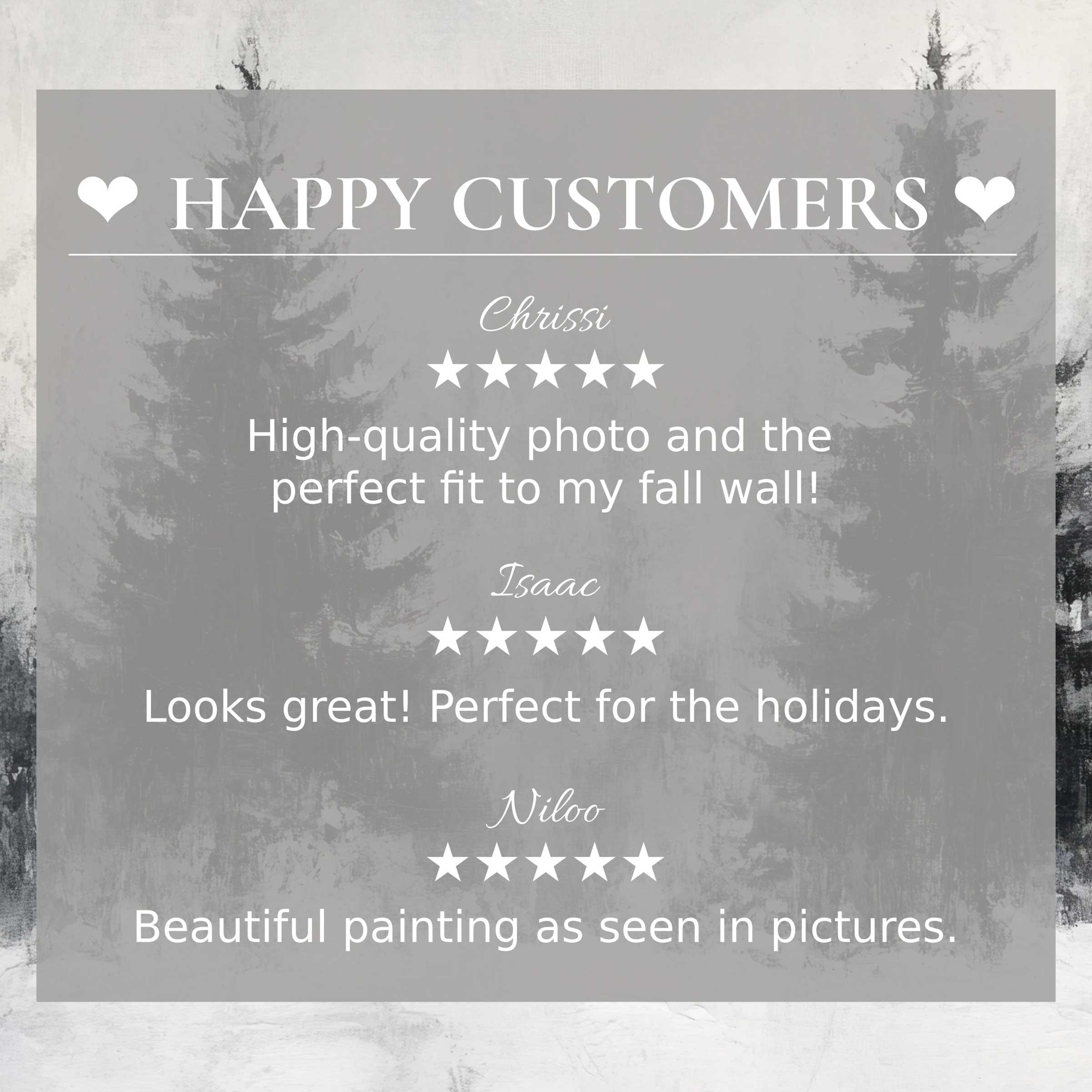 Elegant trees art for Frame TV with abstract muted sunrise hues and happy customer reviews building trustworthy style appeal